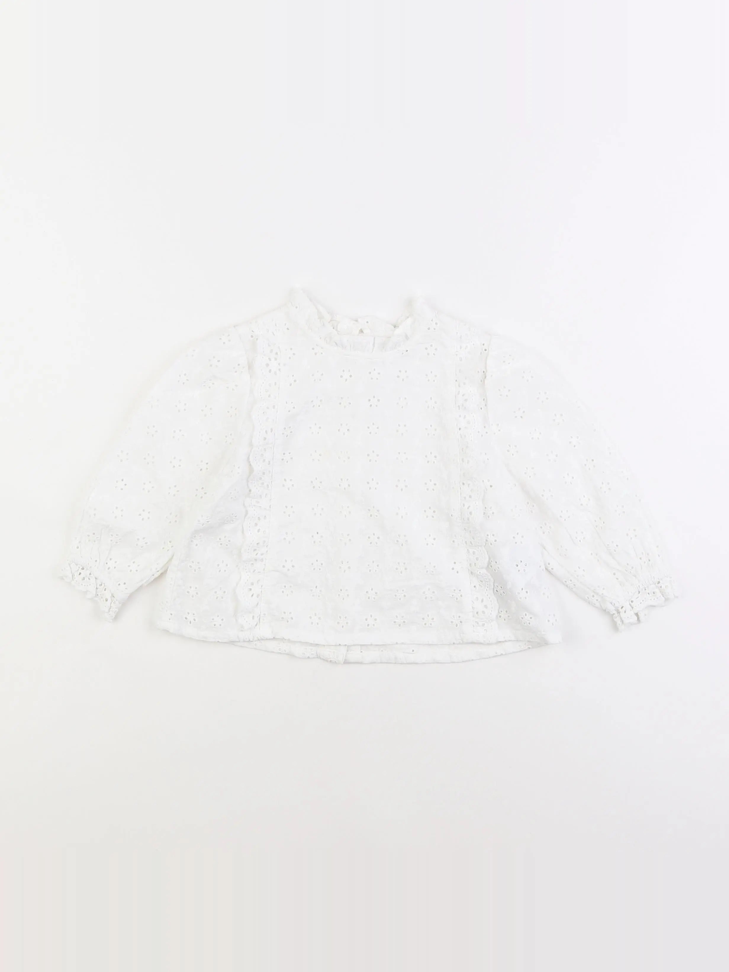 Vertbaudet - blouse blanc - 18 mois