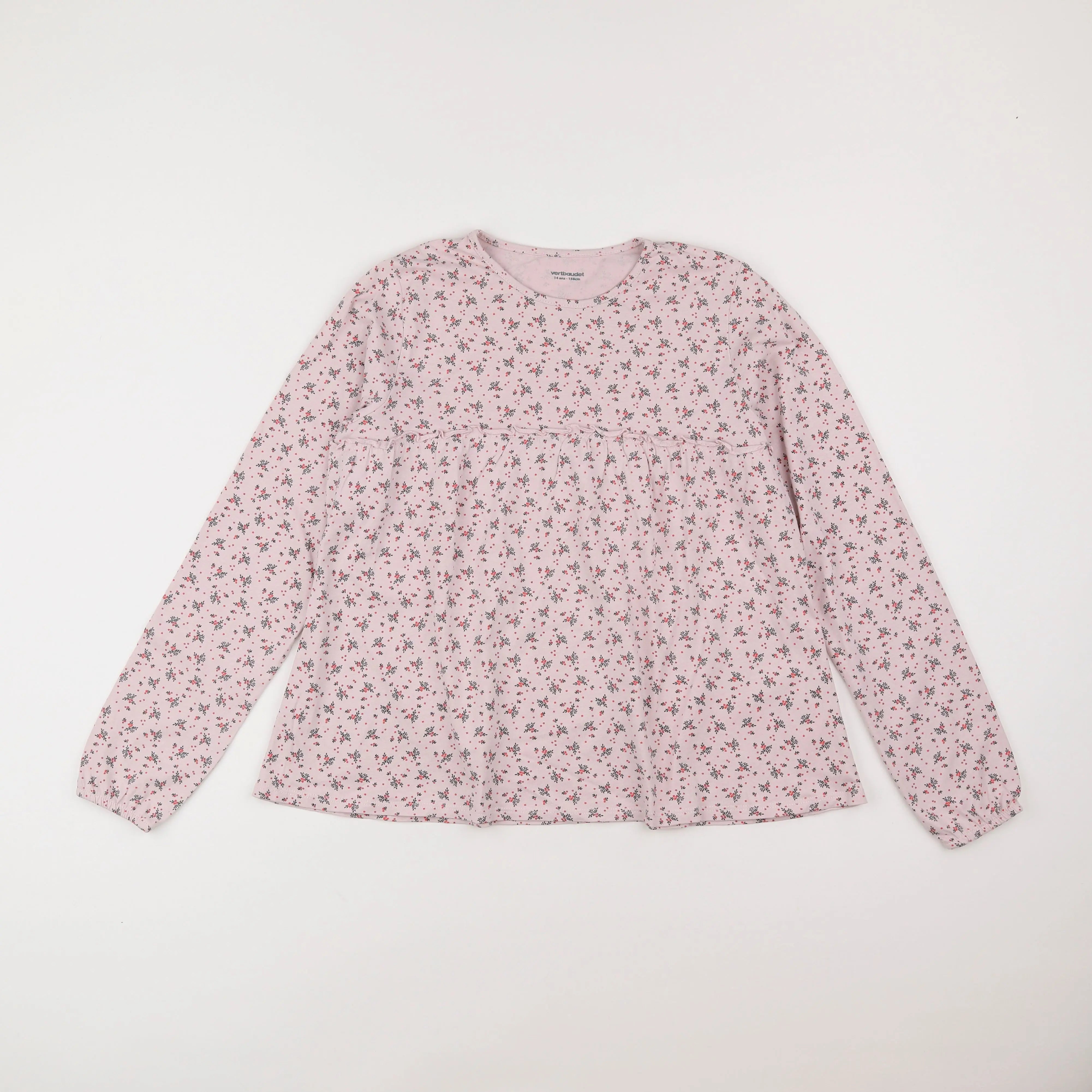 Vertbaudet - tee-shirt rose - 14 ans