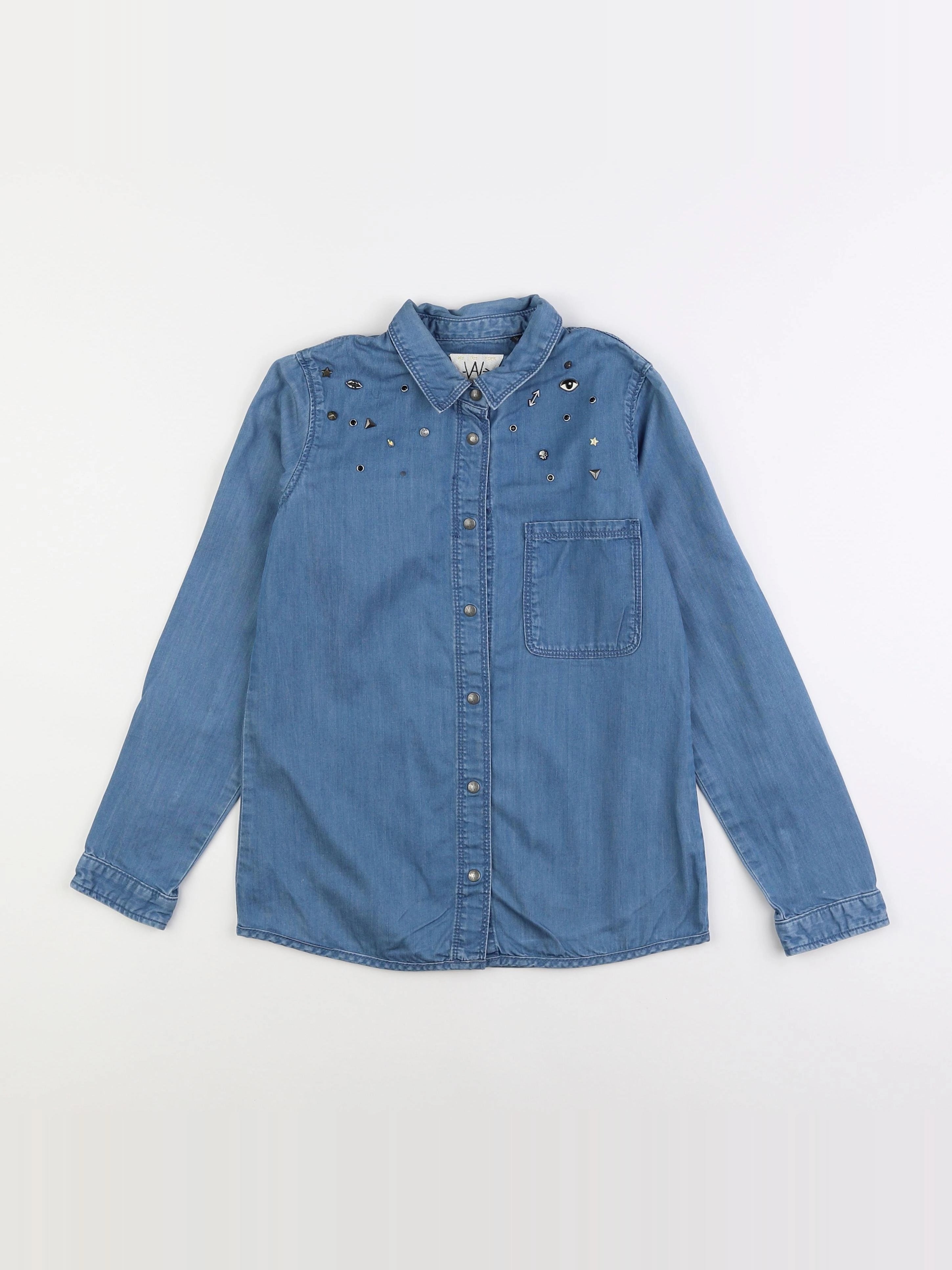 IKKS - chemise bleu - 10 ans