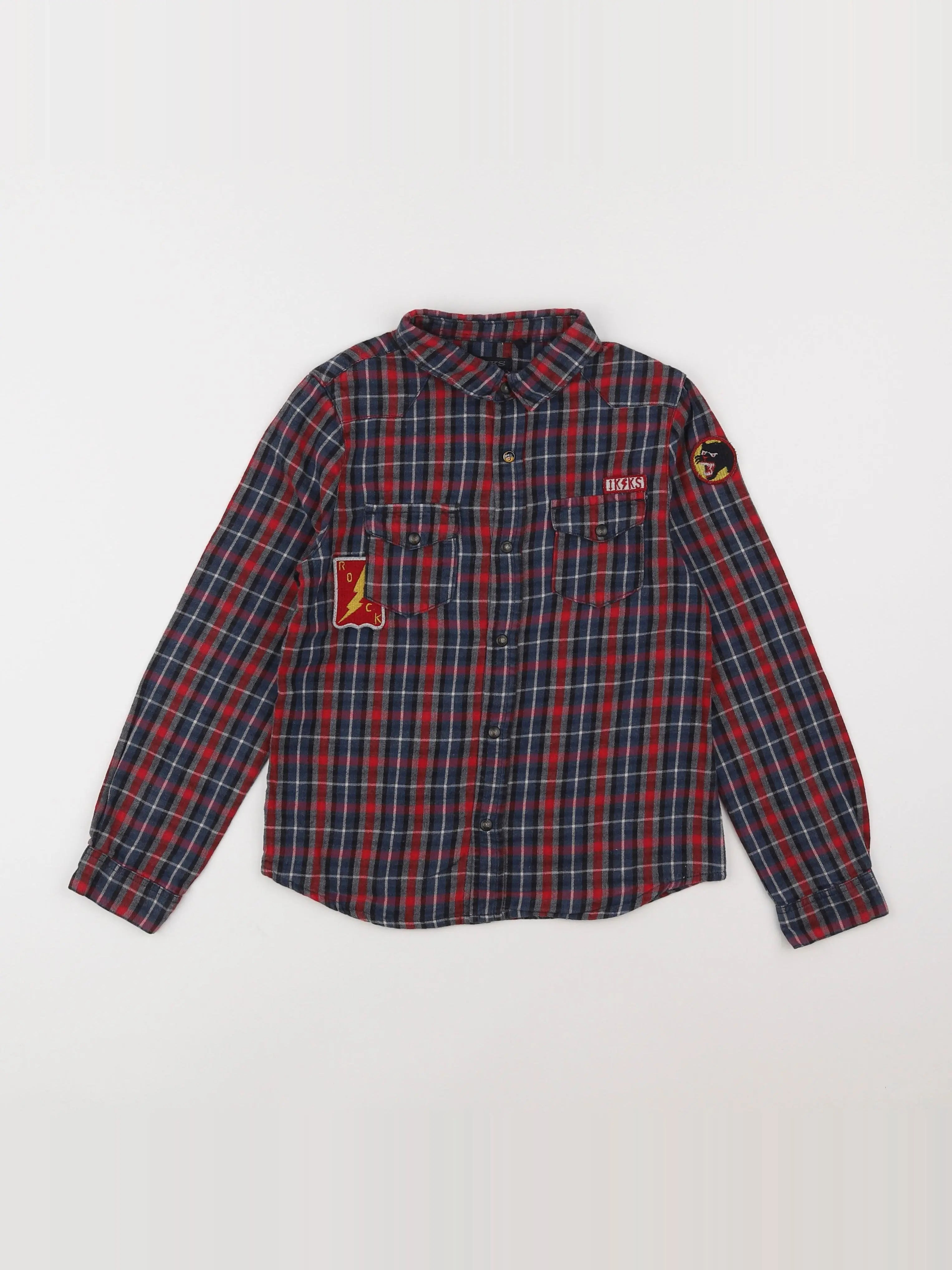IKKS - chemise imprimé au dos rouge - 8 ans