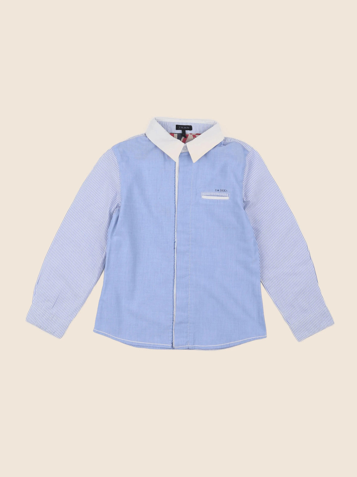 IKKS - chemise imprimé au dos bleu - 6 ans