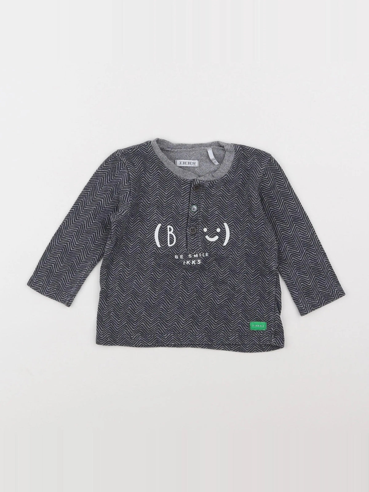 IKKS - tee-shirt gris - 6 mois