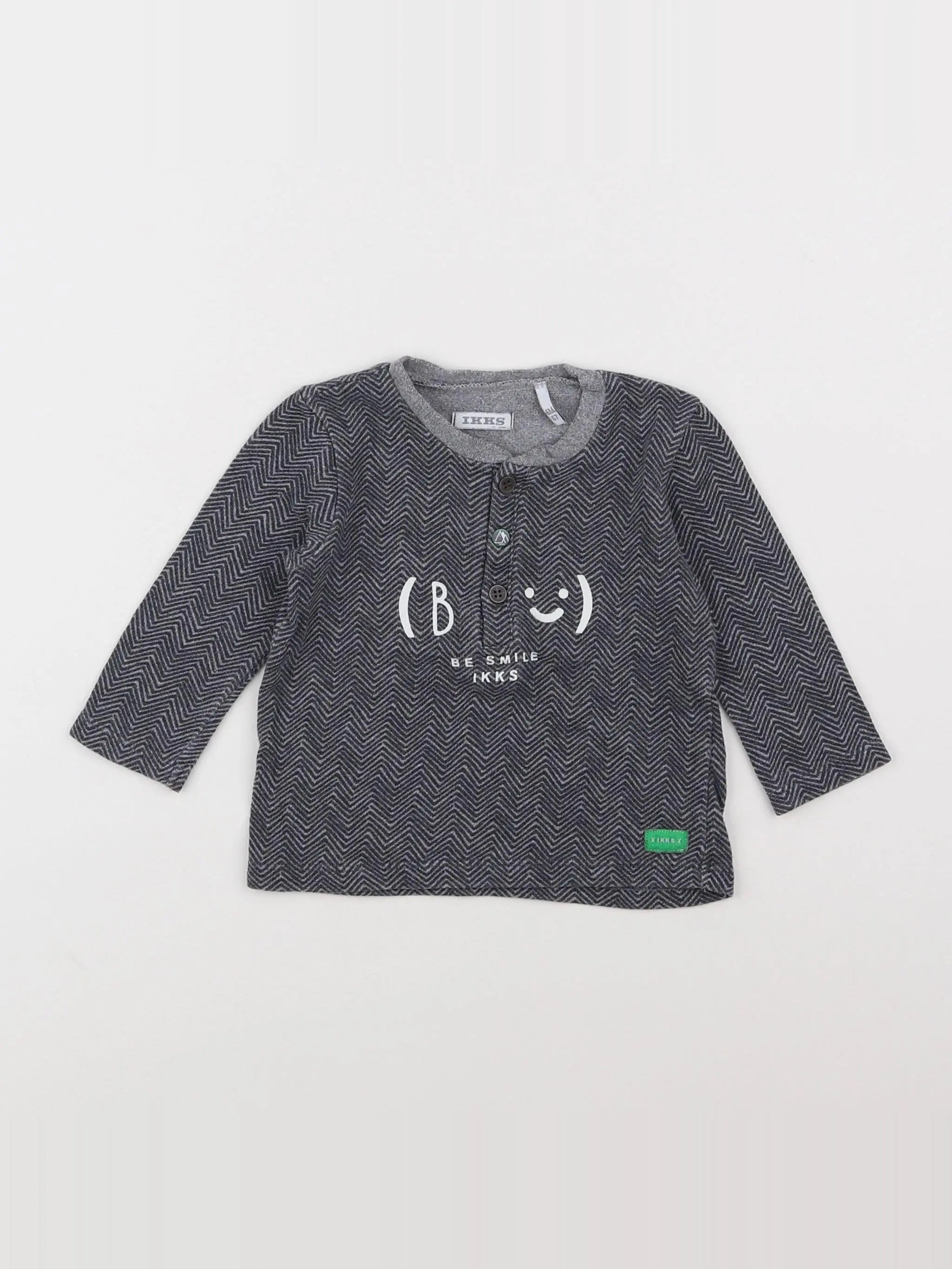 IKKS - tee-shirt gris - 6 mois