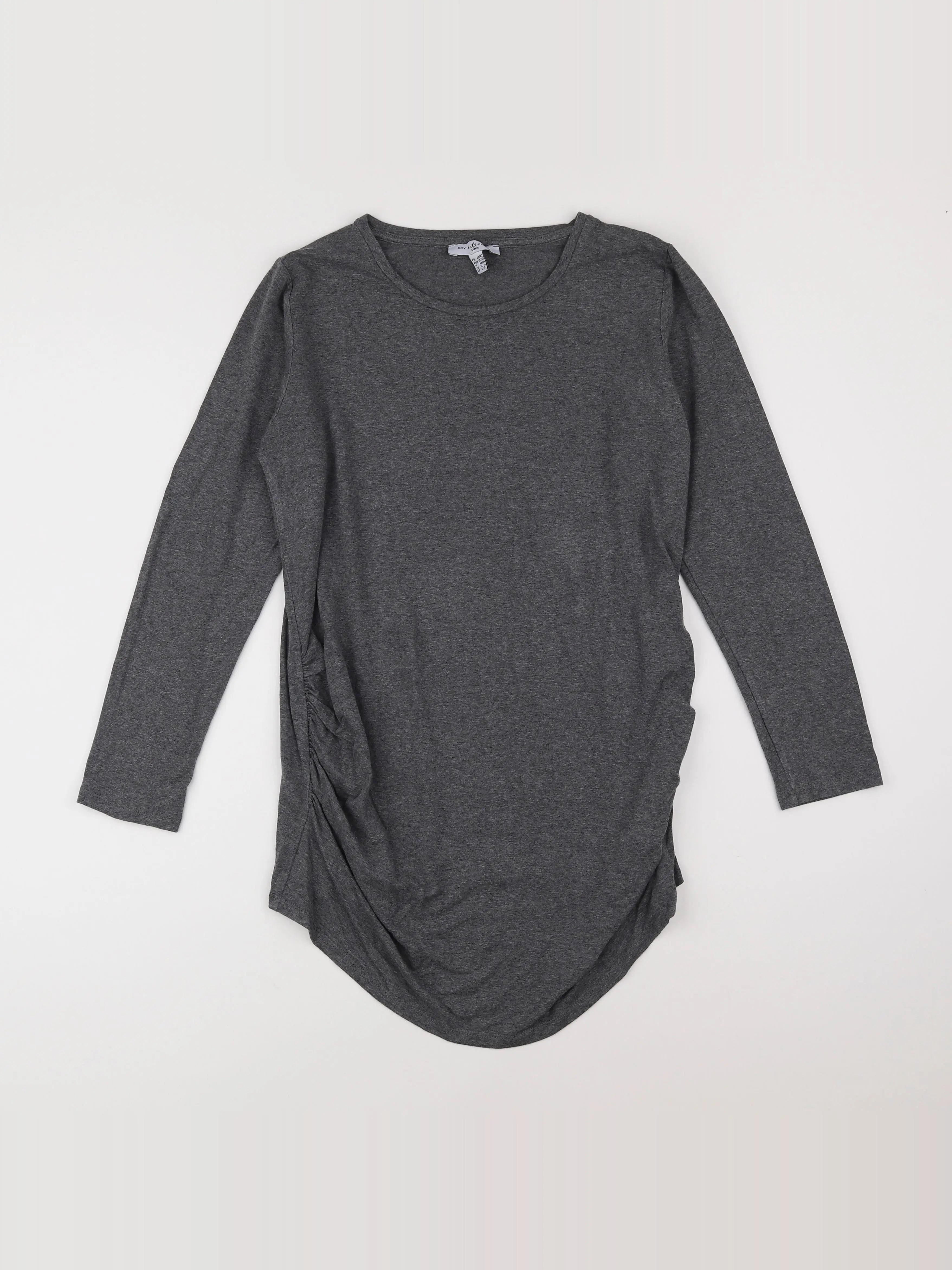 Envie de fraise - tee-shirt grossesse gris - 40 à 42