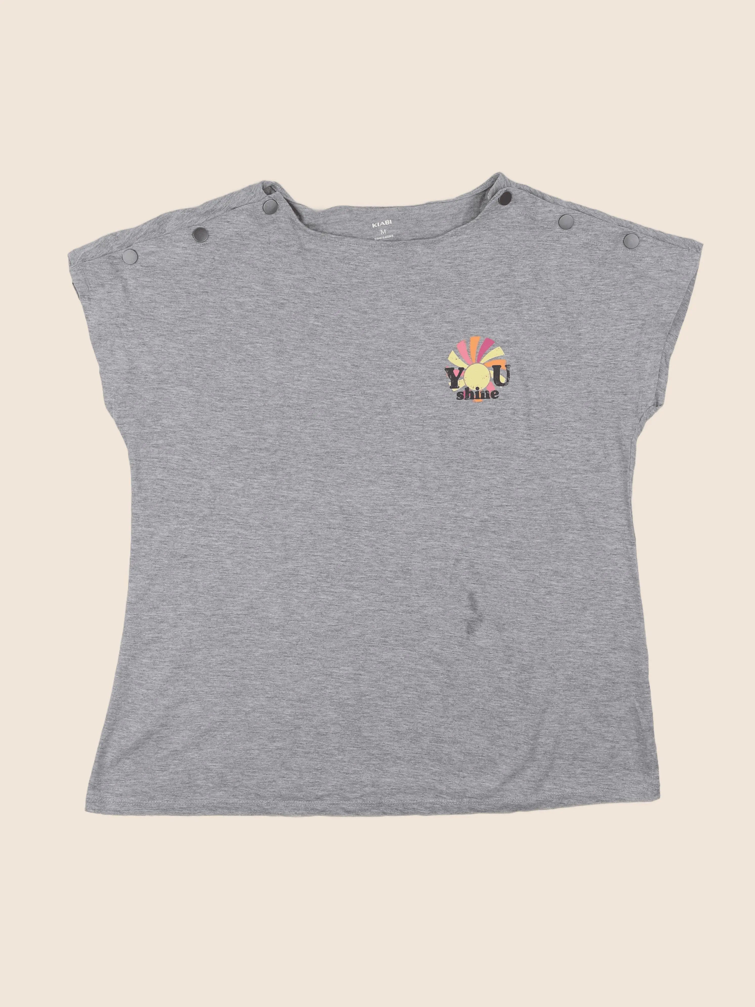 Kiabi - tee-shirt grossesse gris - 38