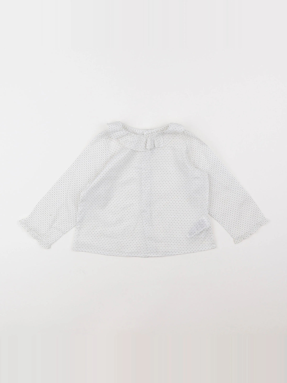 Bonpoint - blouse blanc, gris - 3 ans
