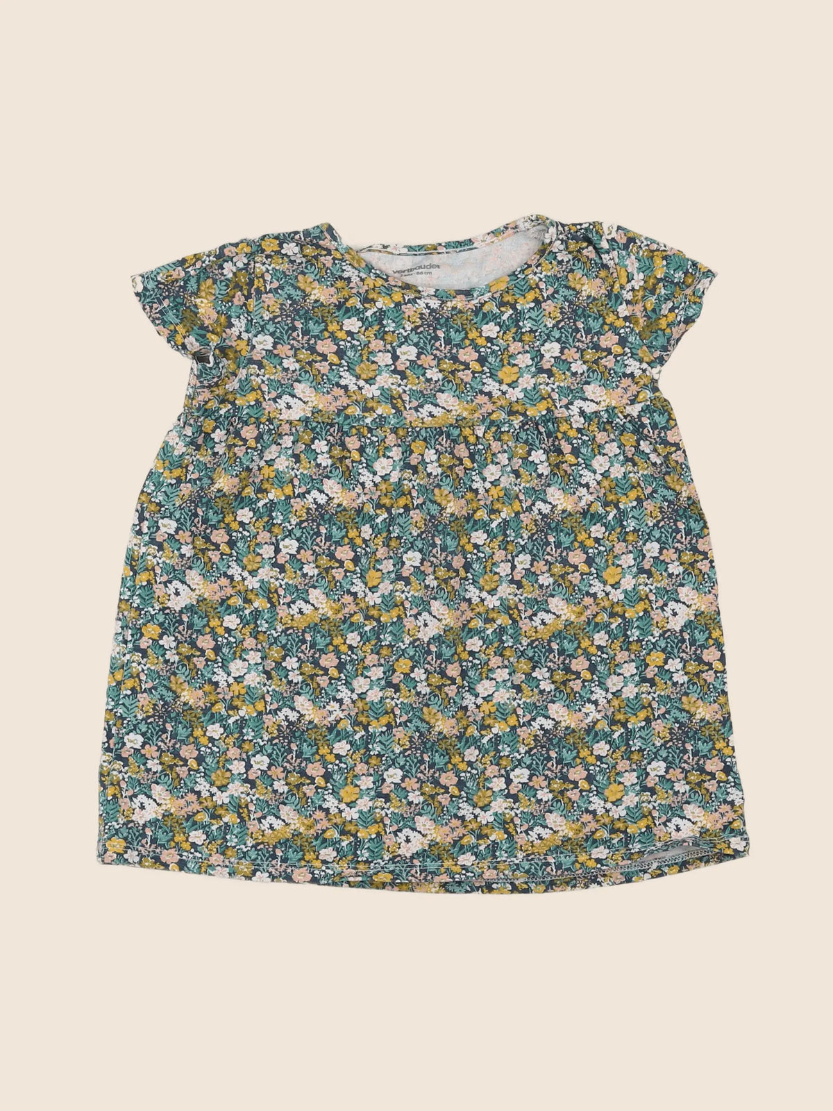 Vertbaudet - robe vert - 2 ans
