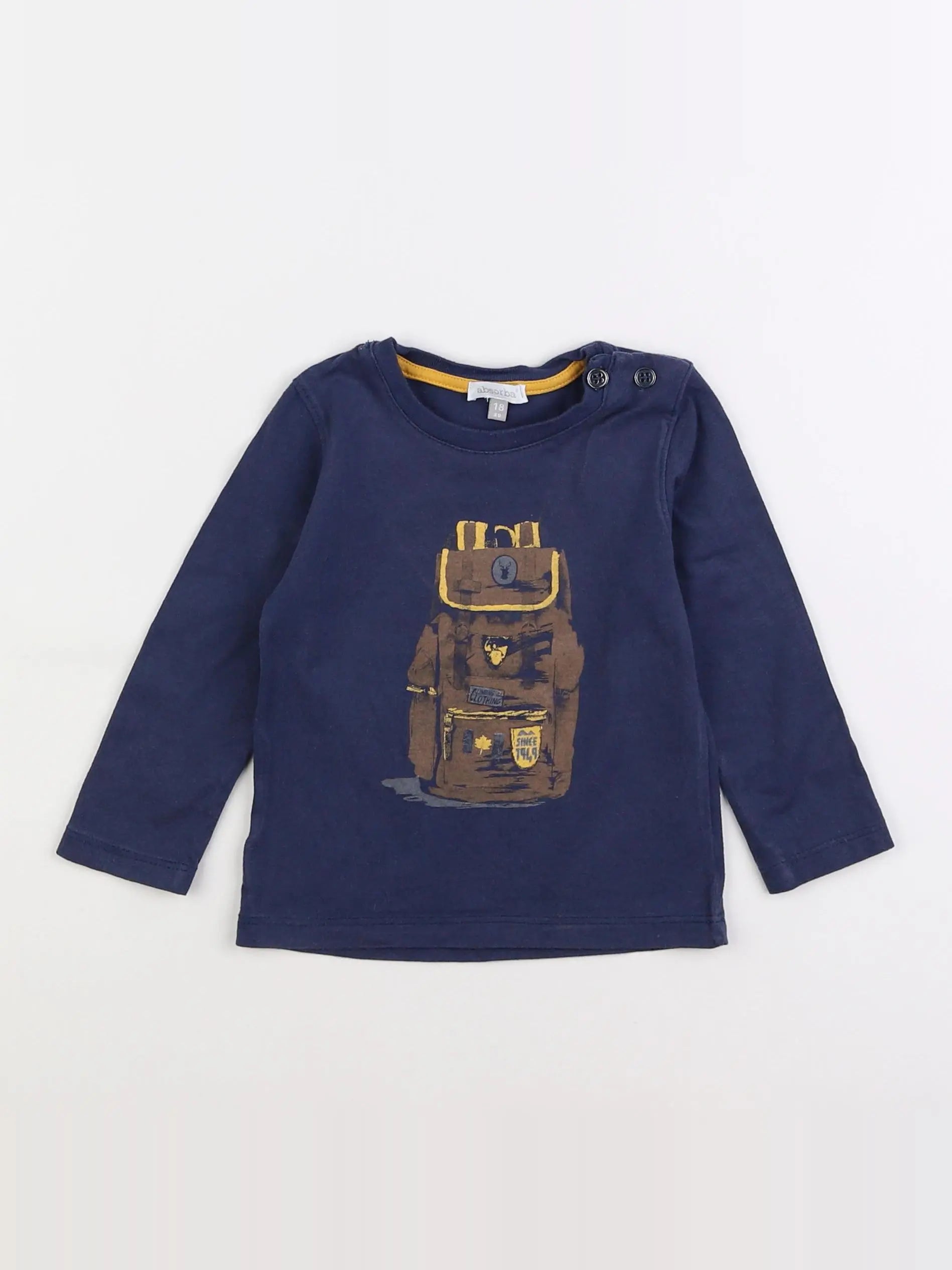 Absorba - tee-shirt bleu - 18 mois