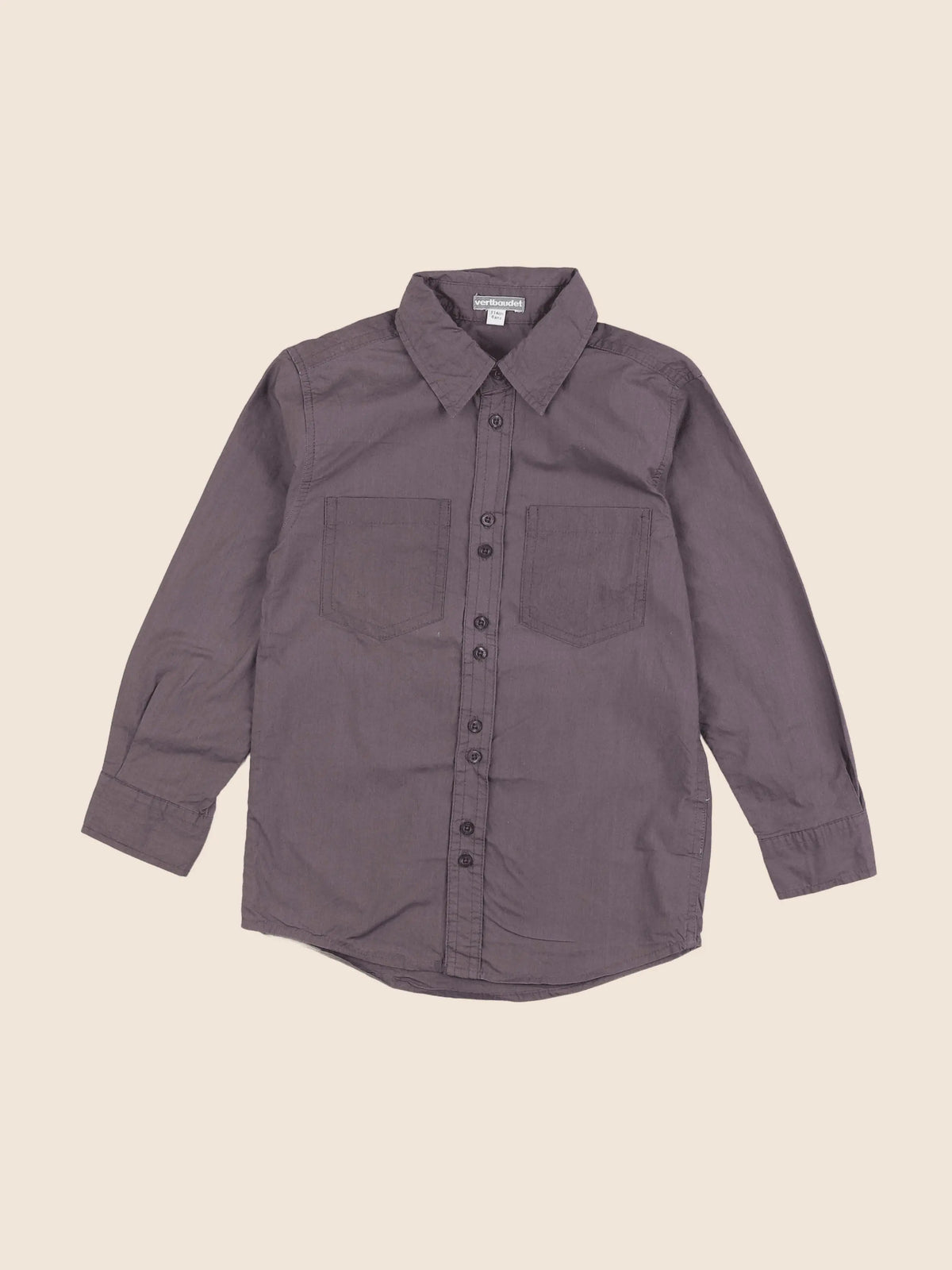 Vertbaudet - chemise gris - 6 ans