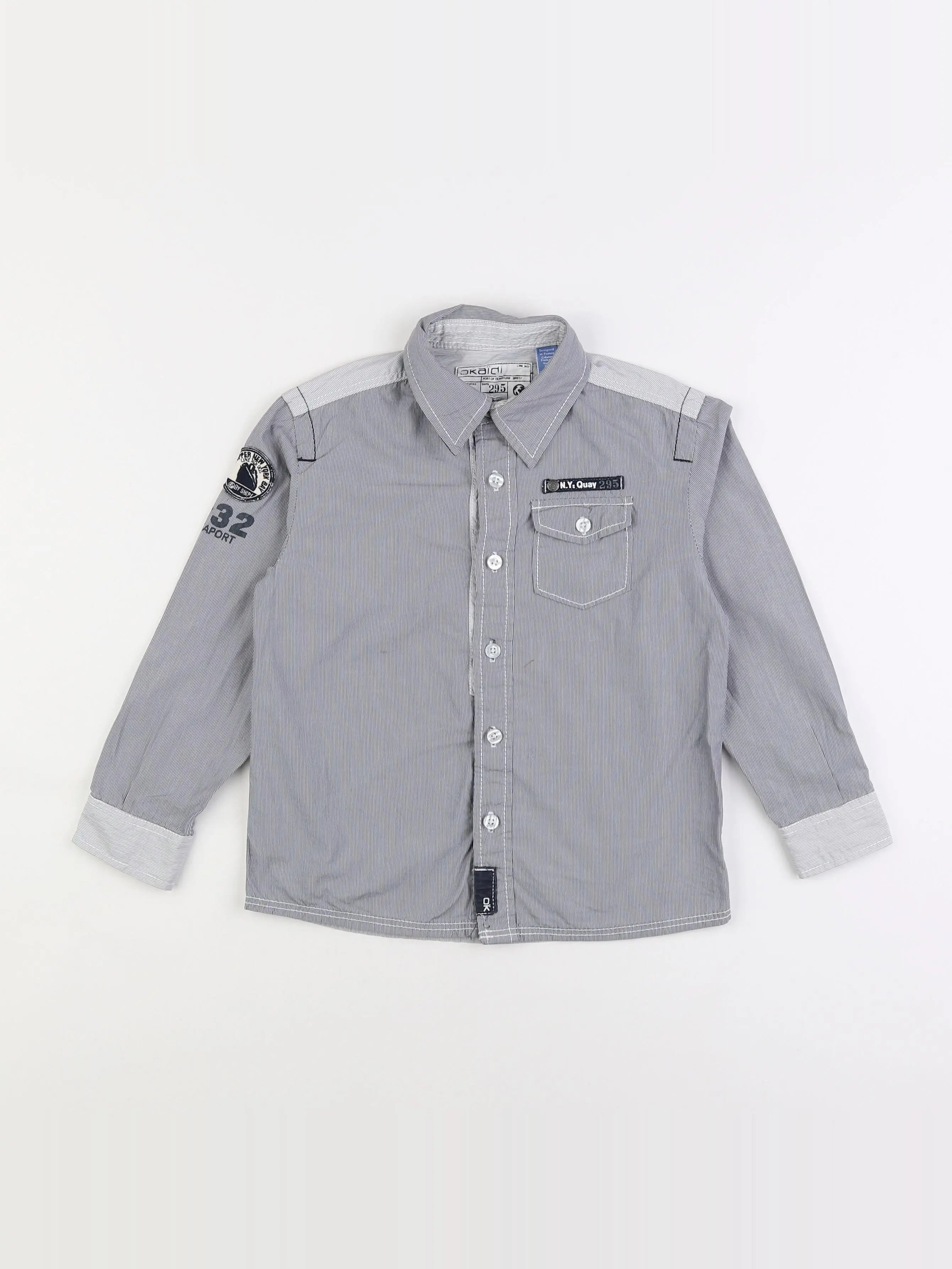 Okaidi - chemise gris - 6 ans
