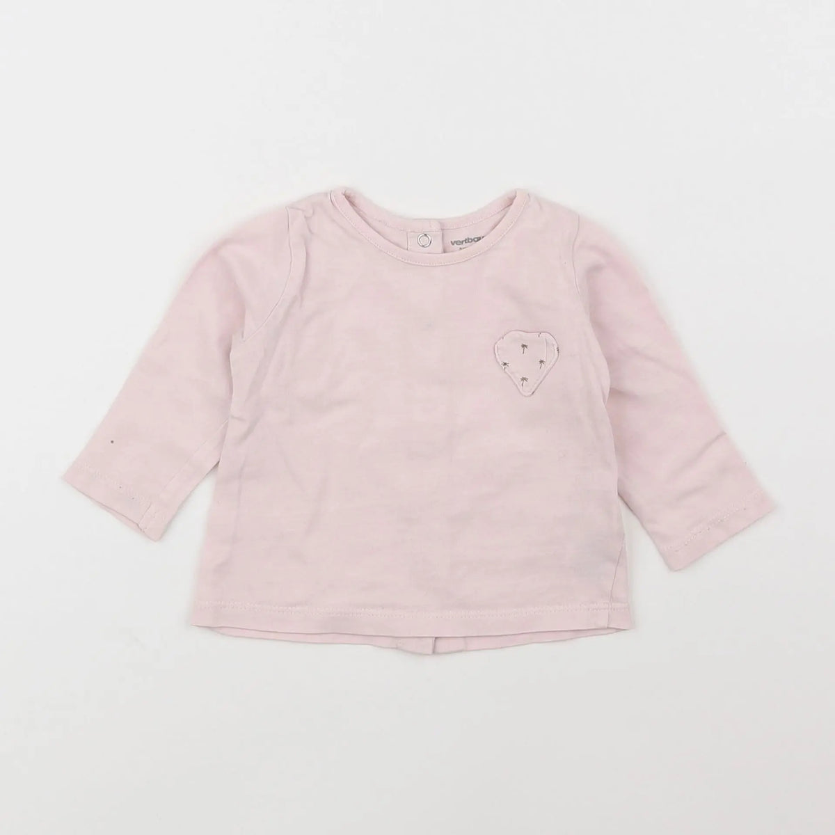 Vertbaudet - tee-shirt rose - 3 mois
