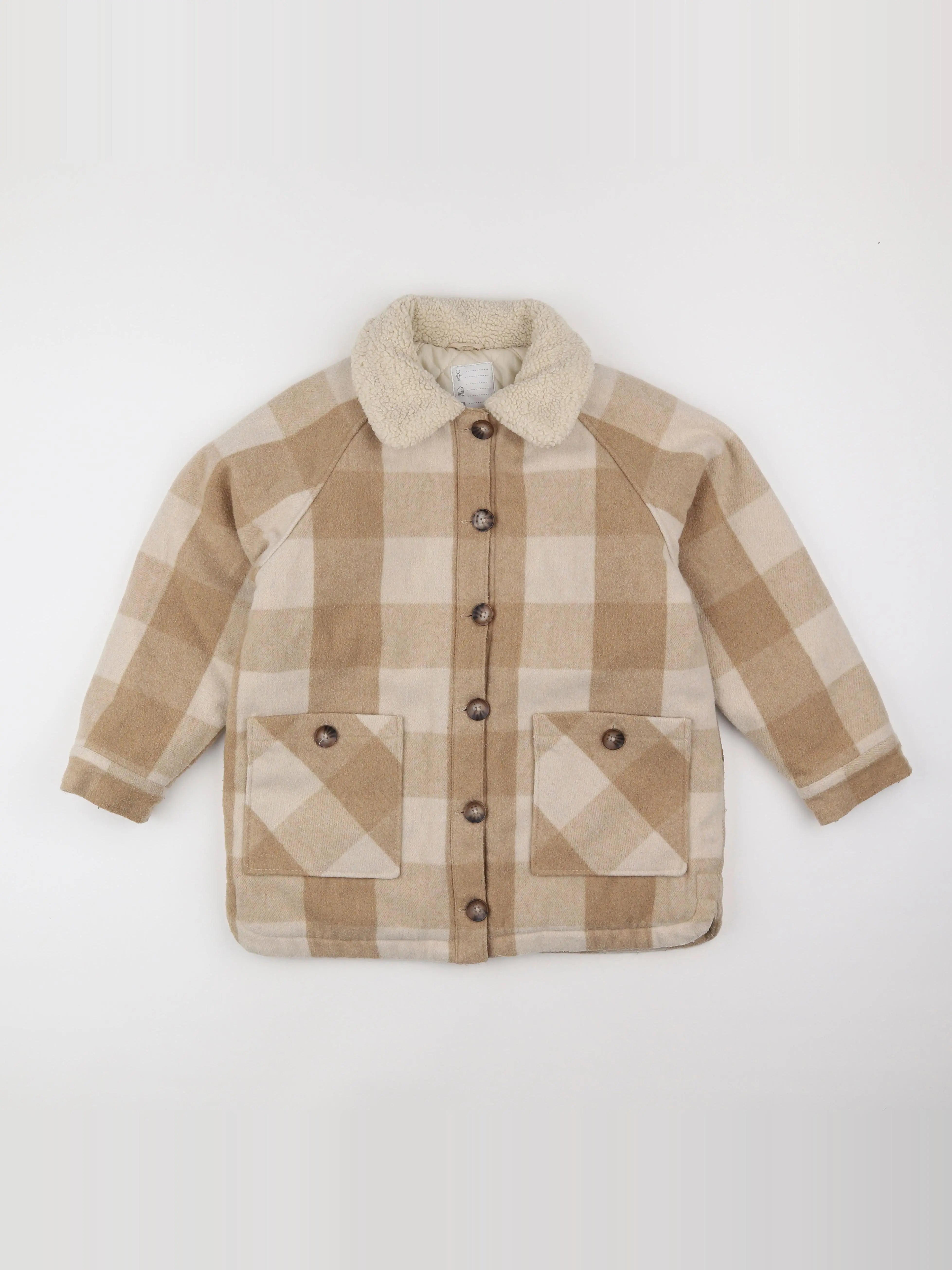 Vertbaudet - veste doublé beige - 12 ans