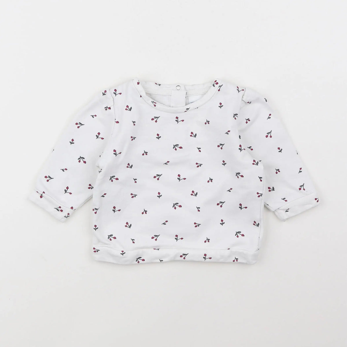 Vertbaudet - sweat beige - 6 mois