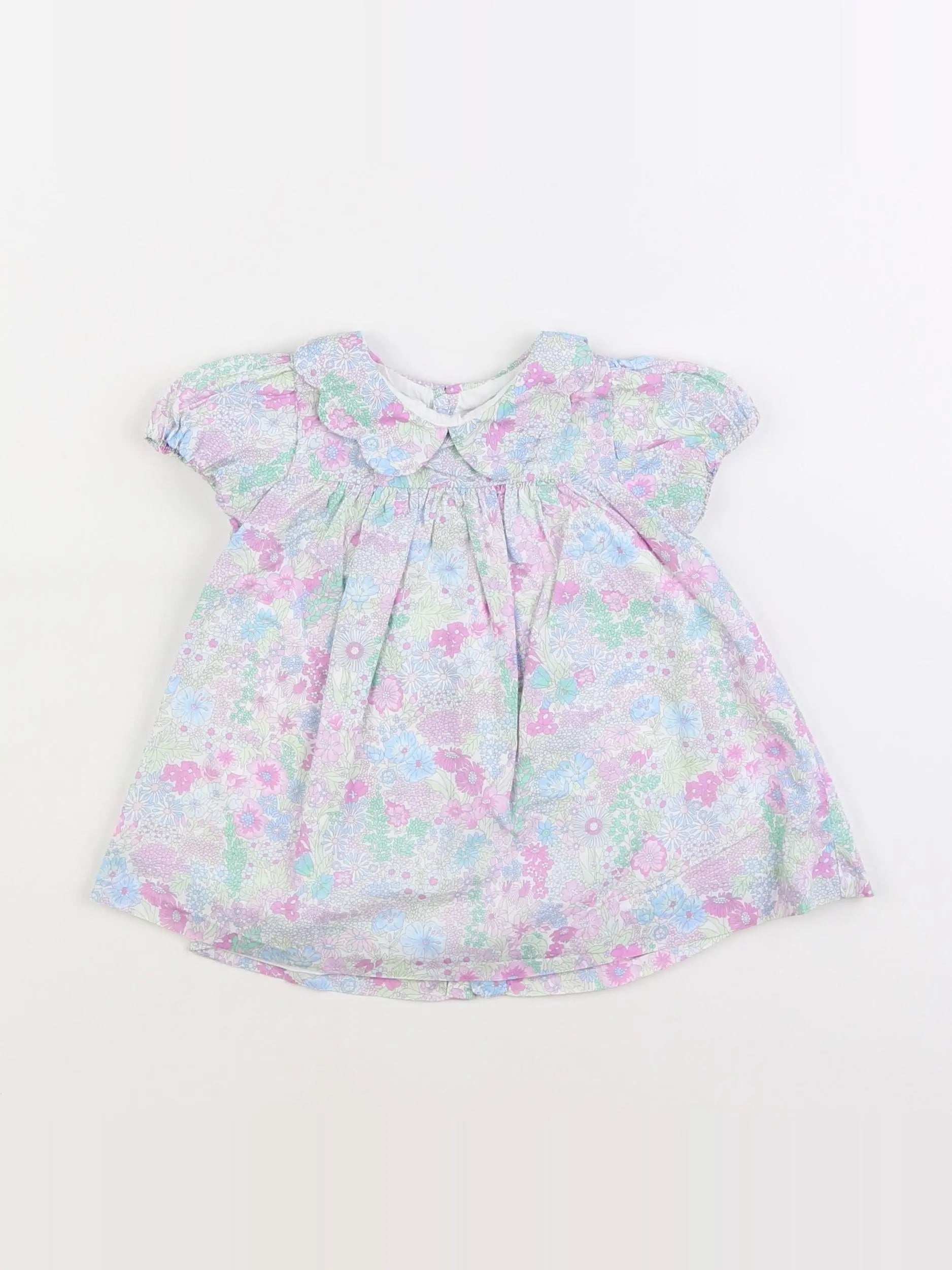 Jacadi - robe liberty bleu - 6 mois