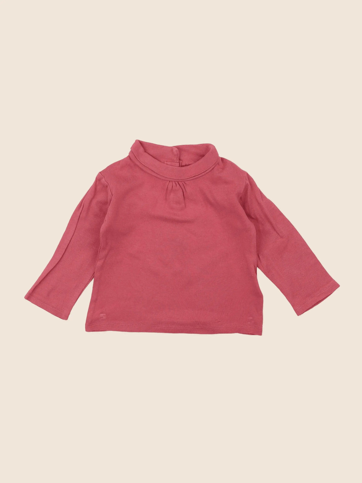 Vertbaudet - sous-pull rose - 12 mois