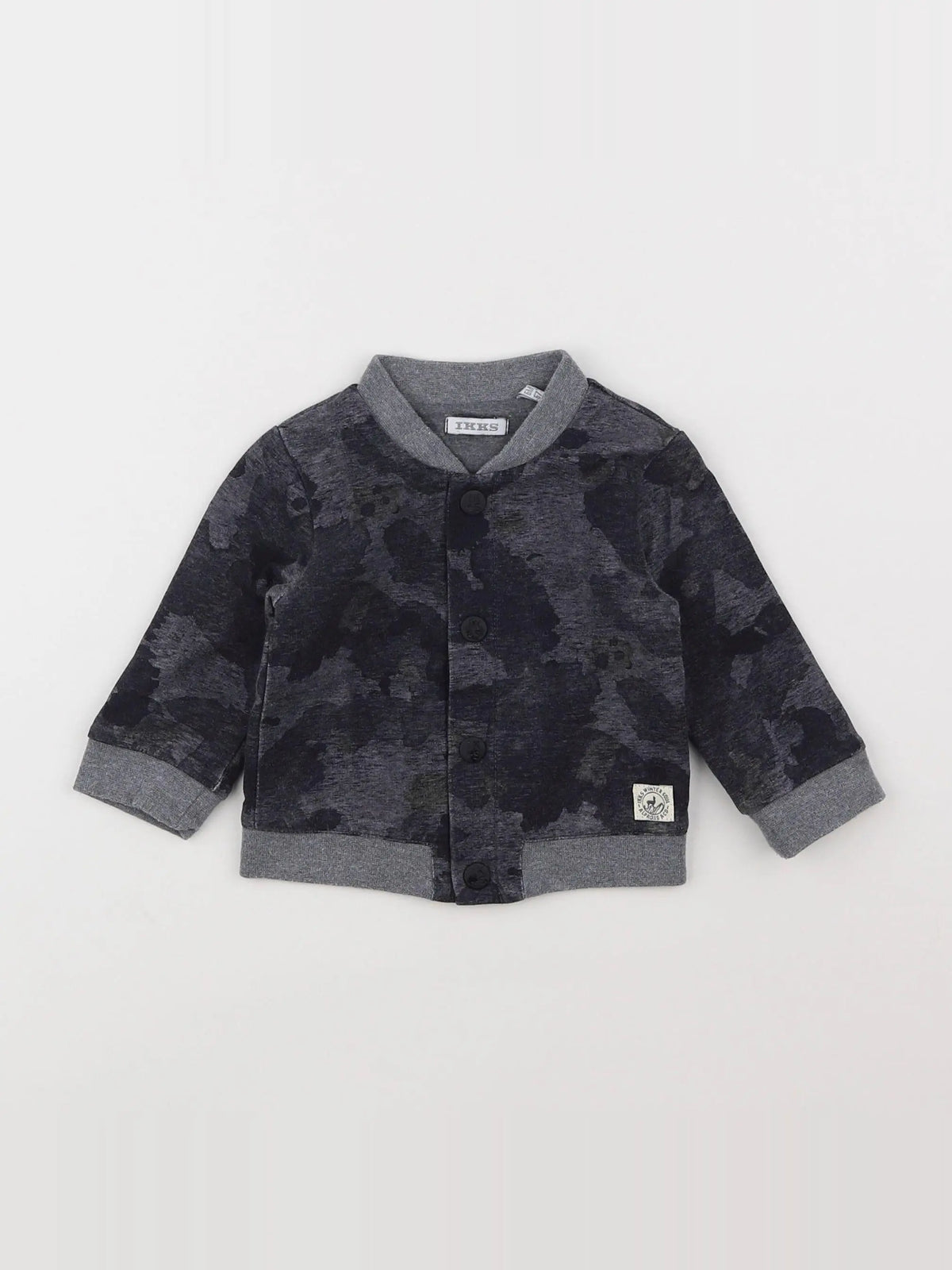 IKKS - sweat gris - 6 mois