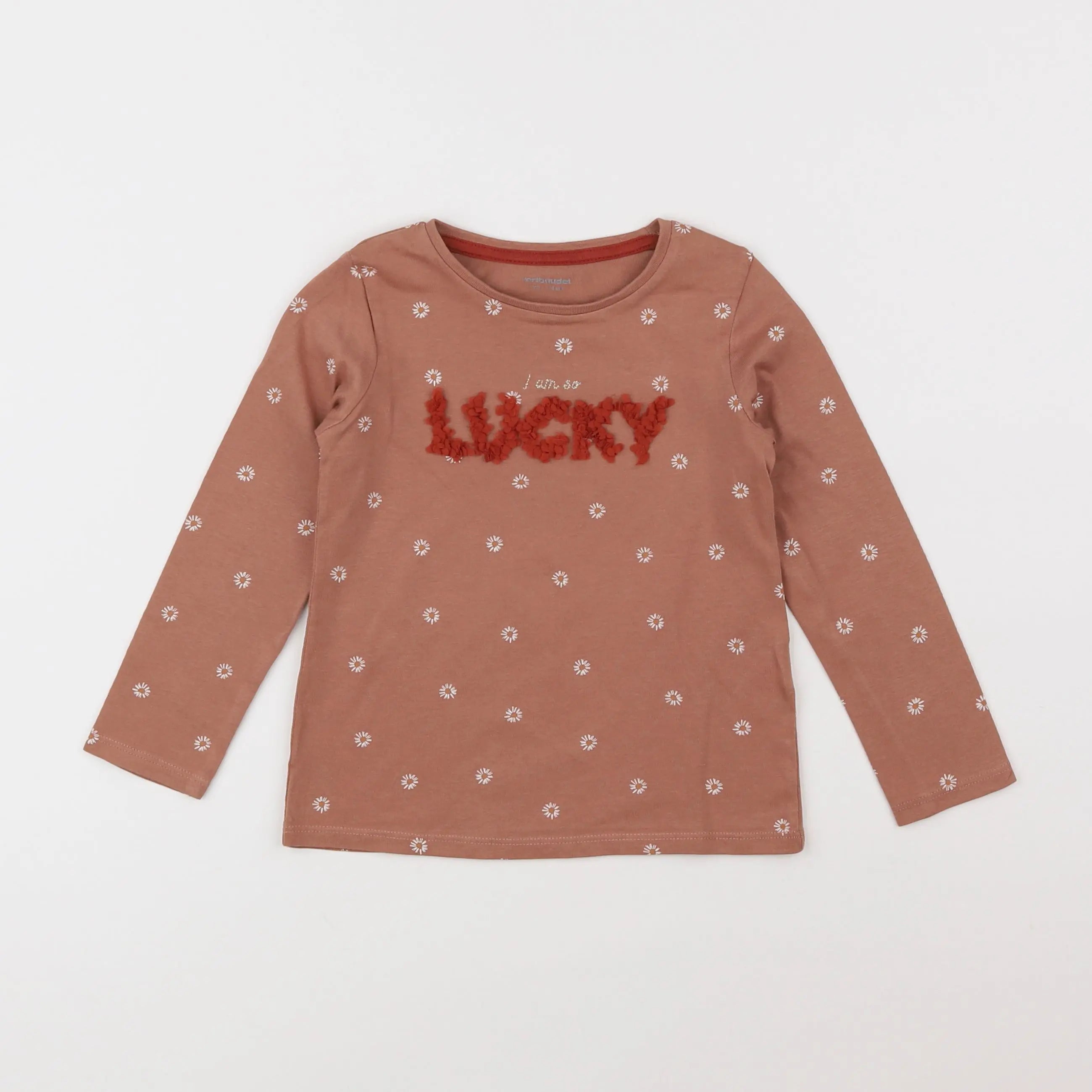 Vertbaudet - tee-shirt rose - 4 ans
