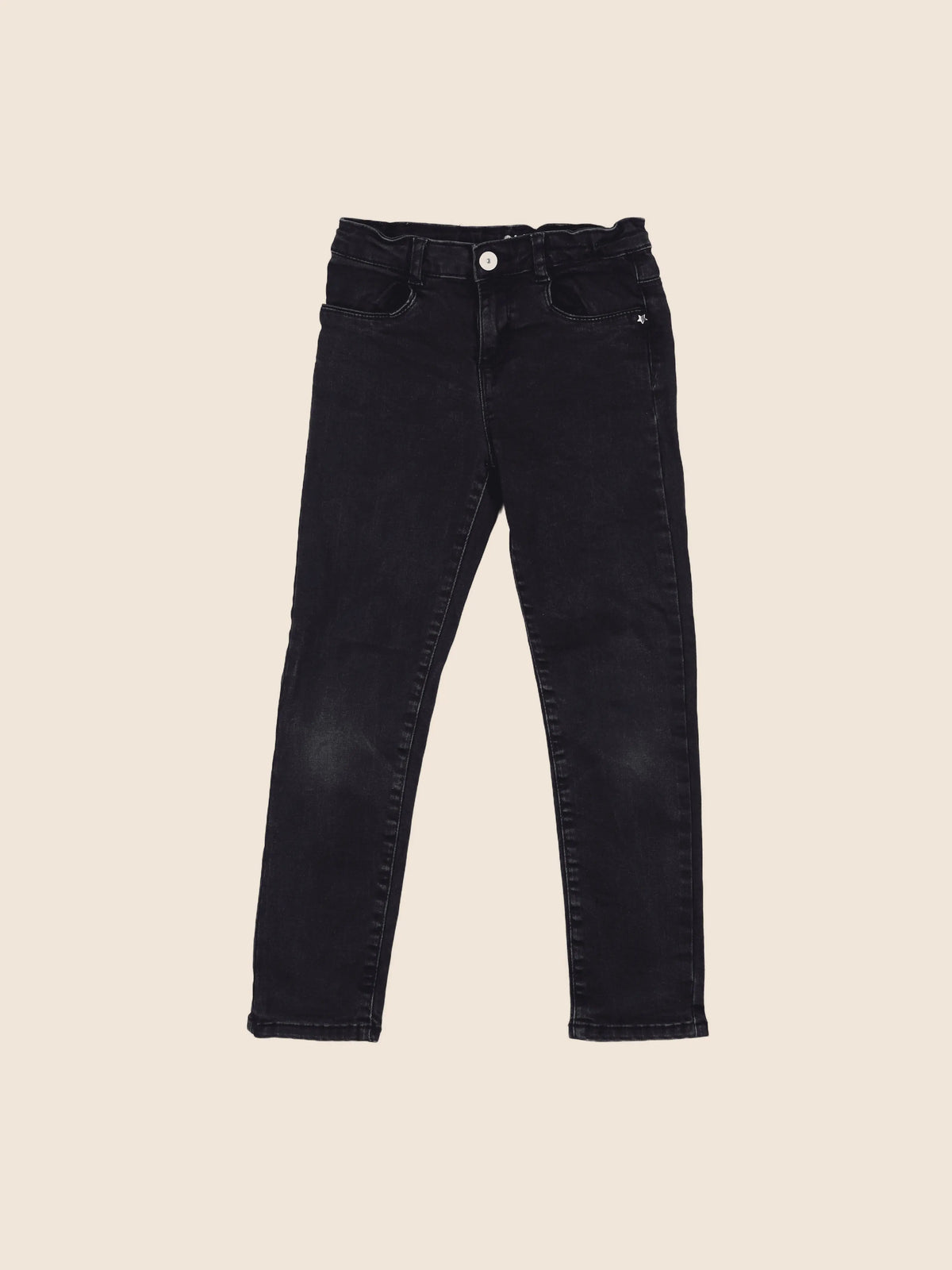 Vertbaudet - jean noir - 7 ans