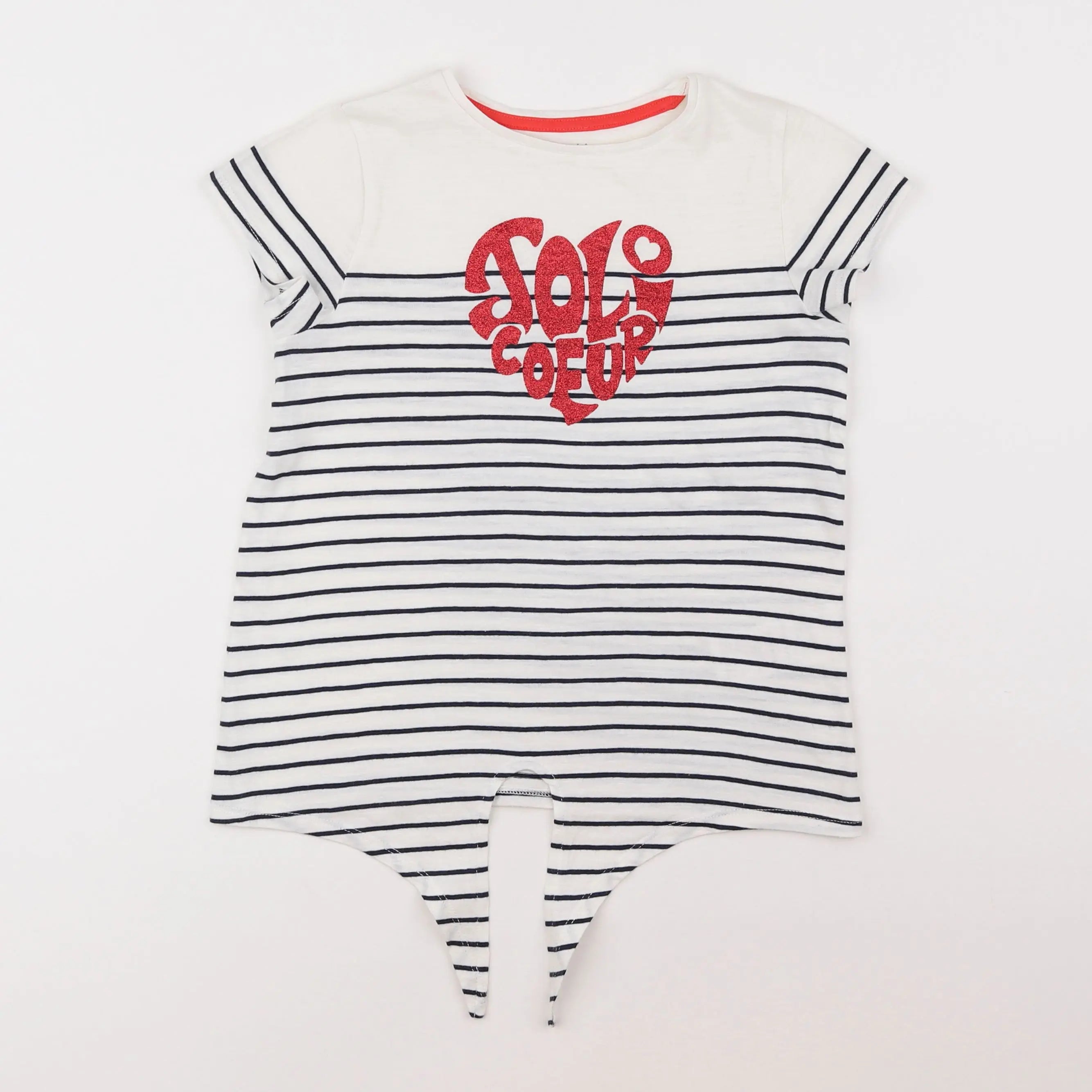 Vertbaudet - tee-shirt blanc - 8 ans