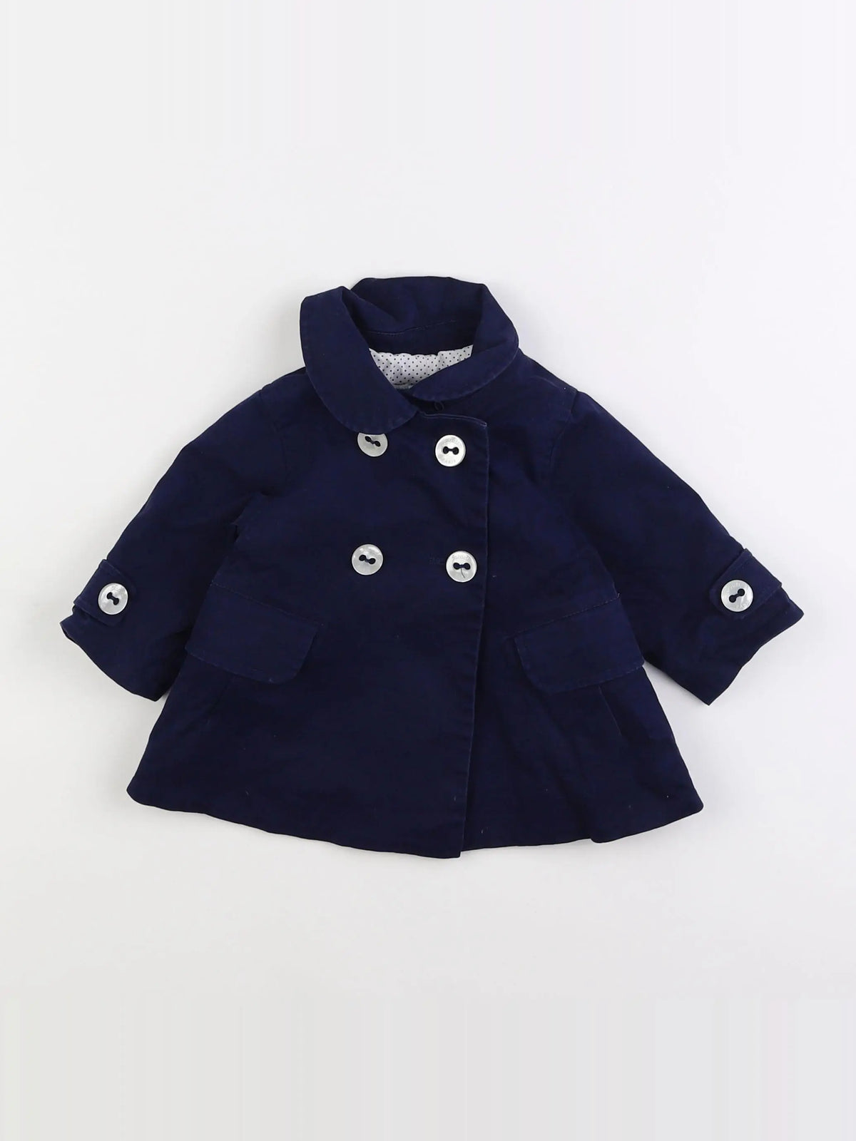 Jacadi - veste bleu - 6 mois