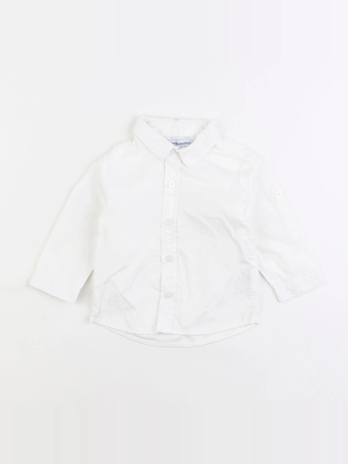 Vertbaudet - chemise blanc - 9 mois