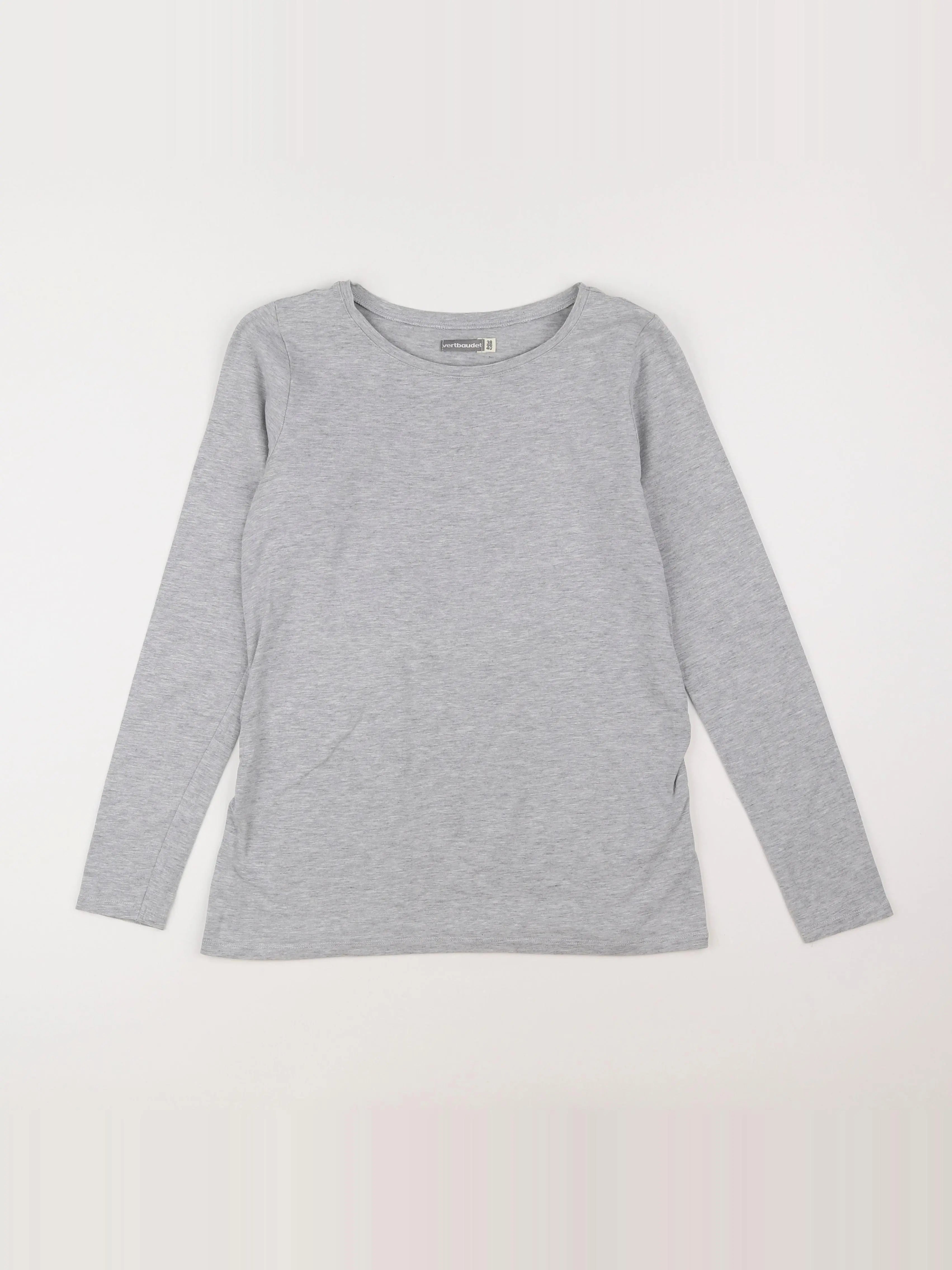 Vertbaudet - tee-shirt grossesse gris - 38 à 40