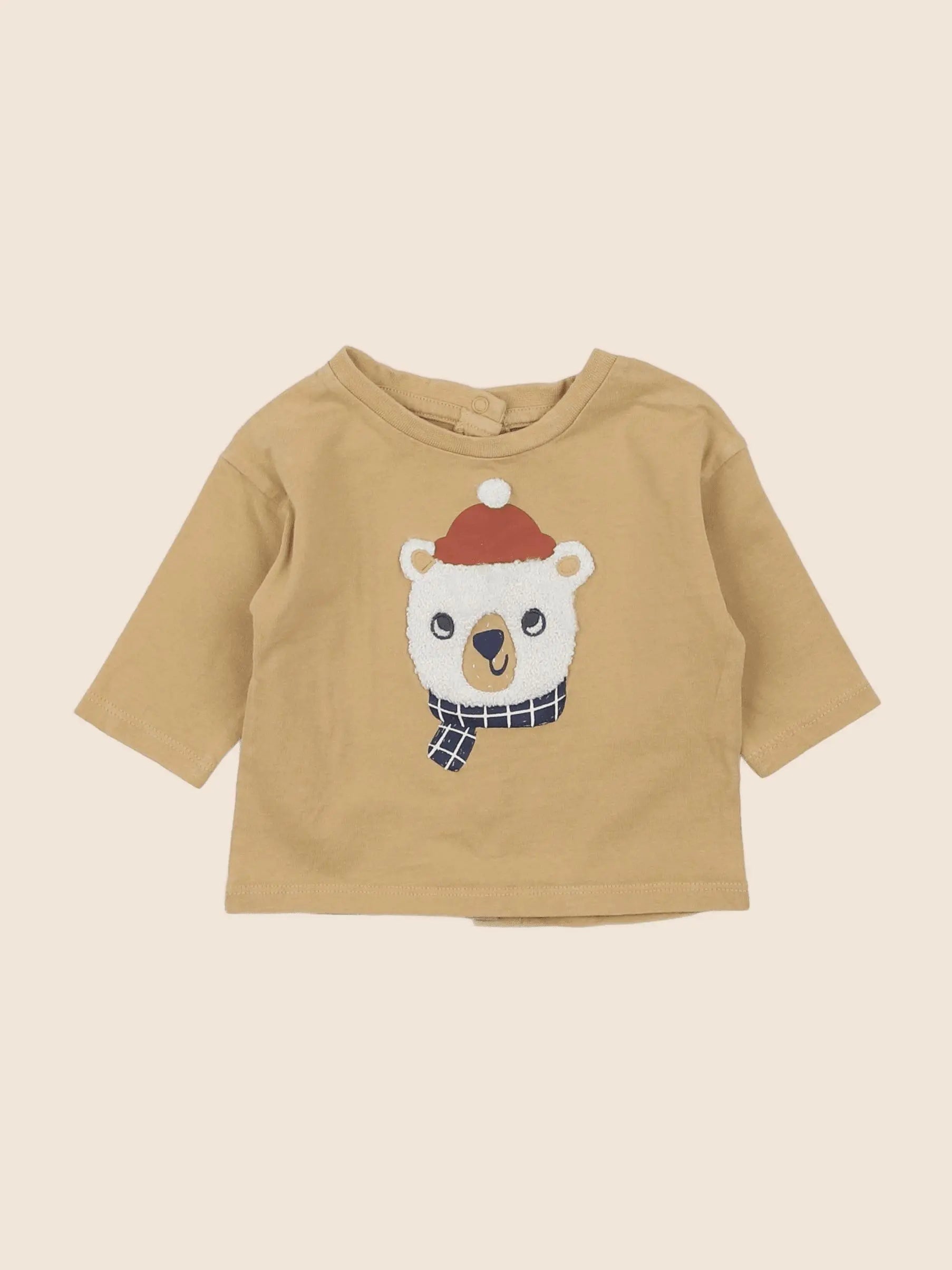 Vertbaudet - tee-shirt jaune - 3 mois
