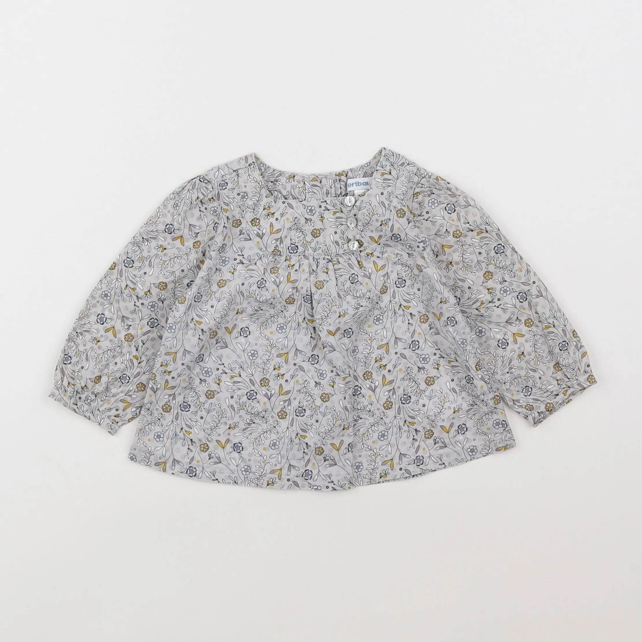 Vertbaudet - blouse gris - 6 mois