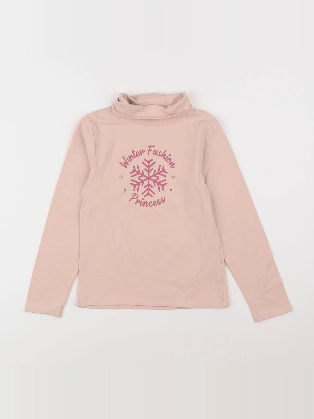 Vertbaudet - sous-pull rose - 8 ans