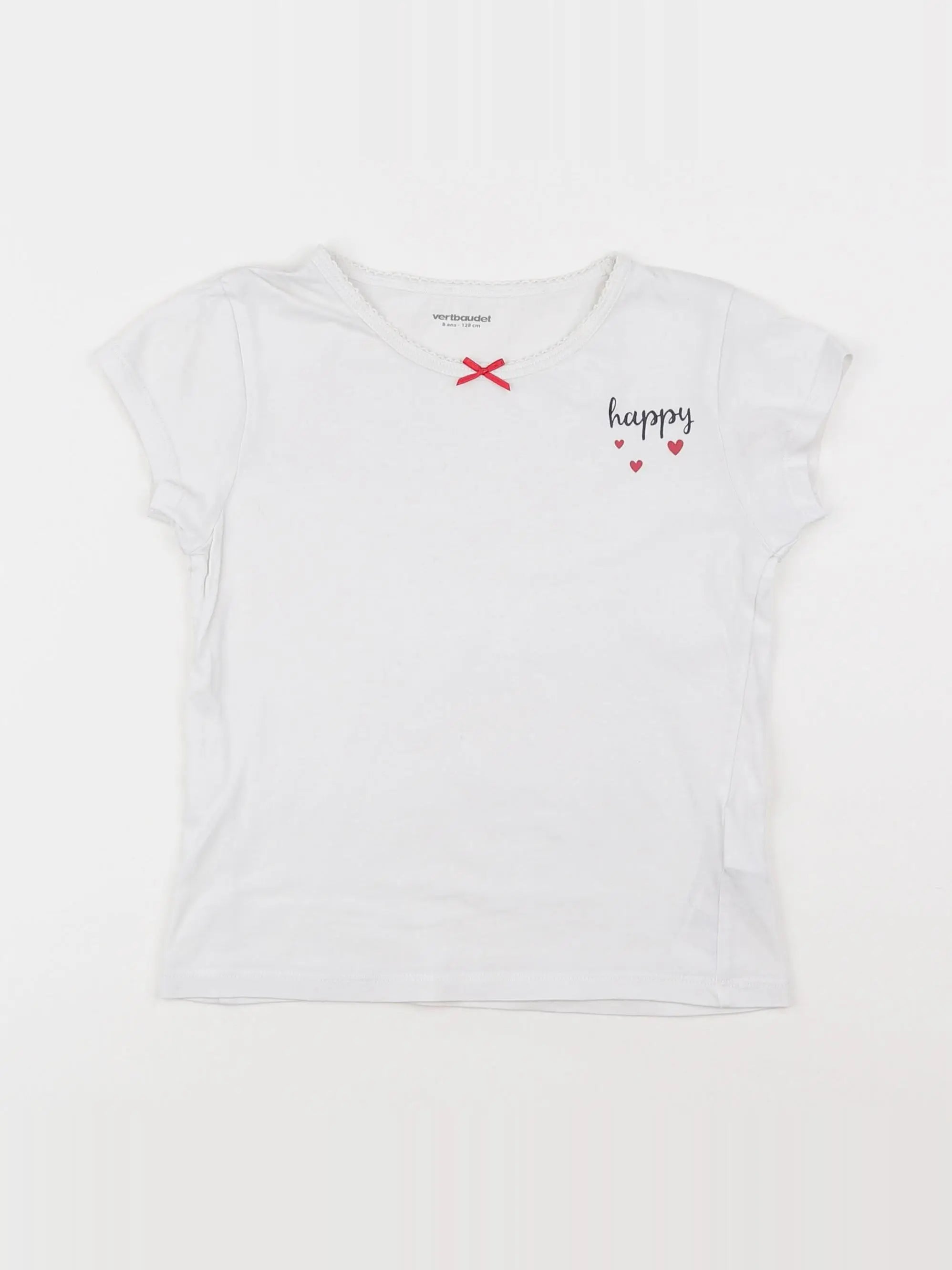 Vertbaudet - maillot de corps blanc - 8 ans