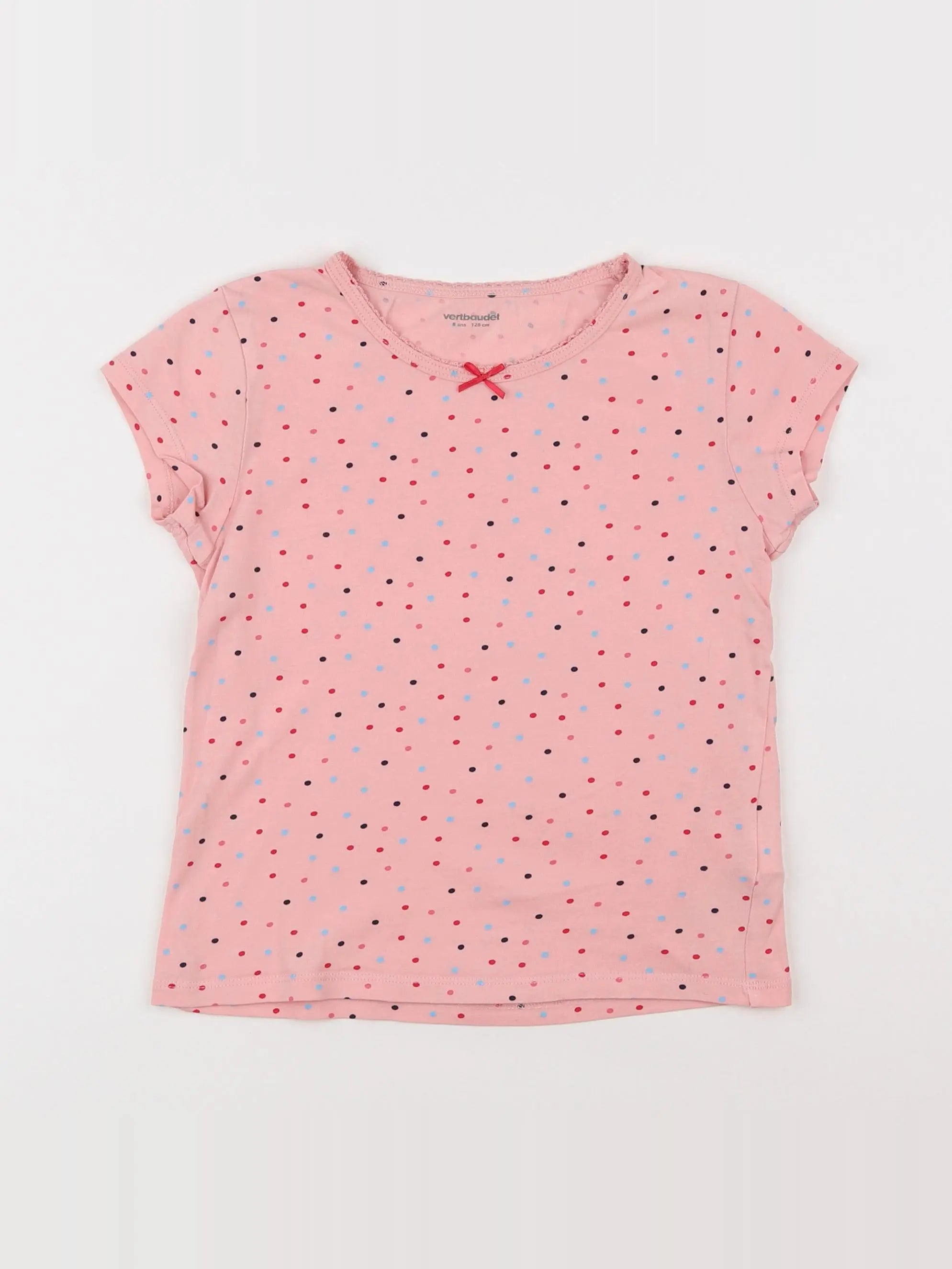 Vertbaudet - maillot de corps rose - 8 ans