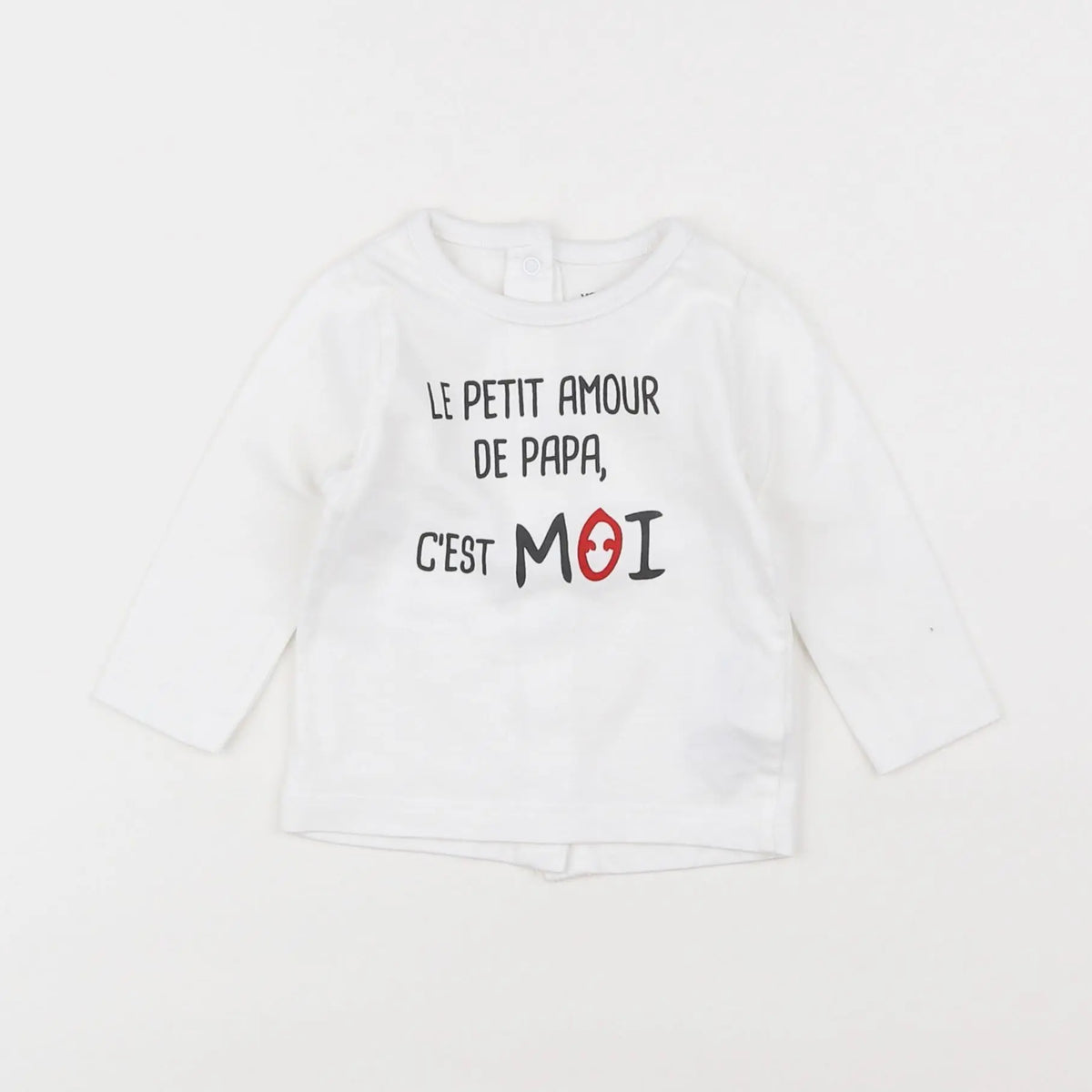 Vertbaudet - tee-shirt blanc - 3 mois