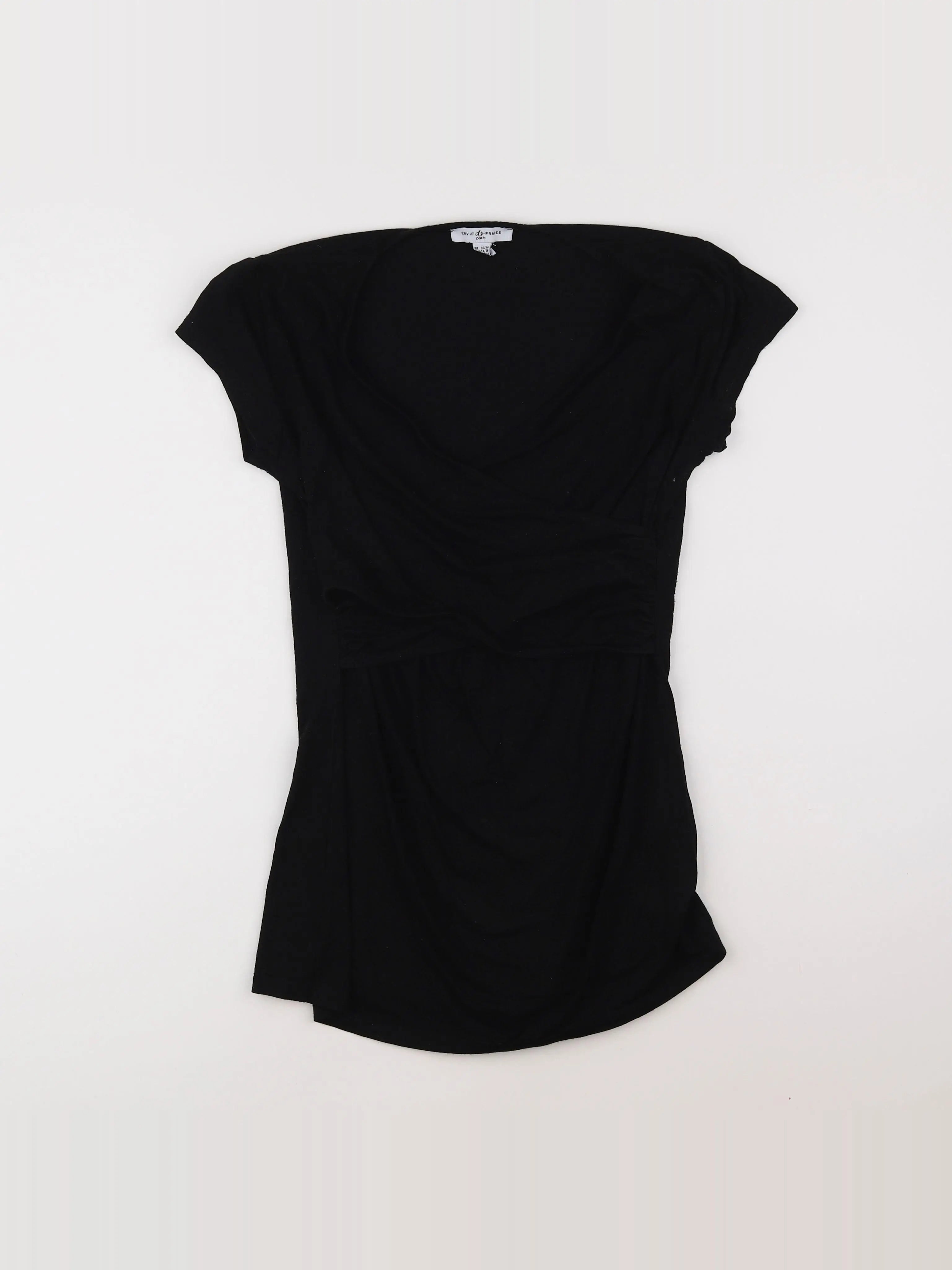 Envie de fraise - tee-shirt grossesse noir - 34 à 36