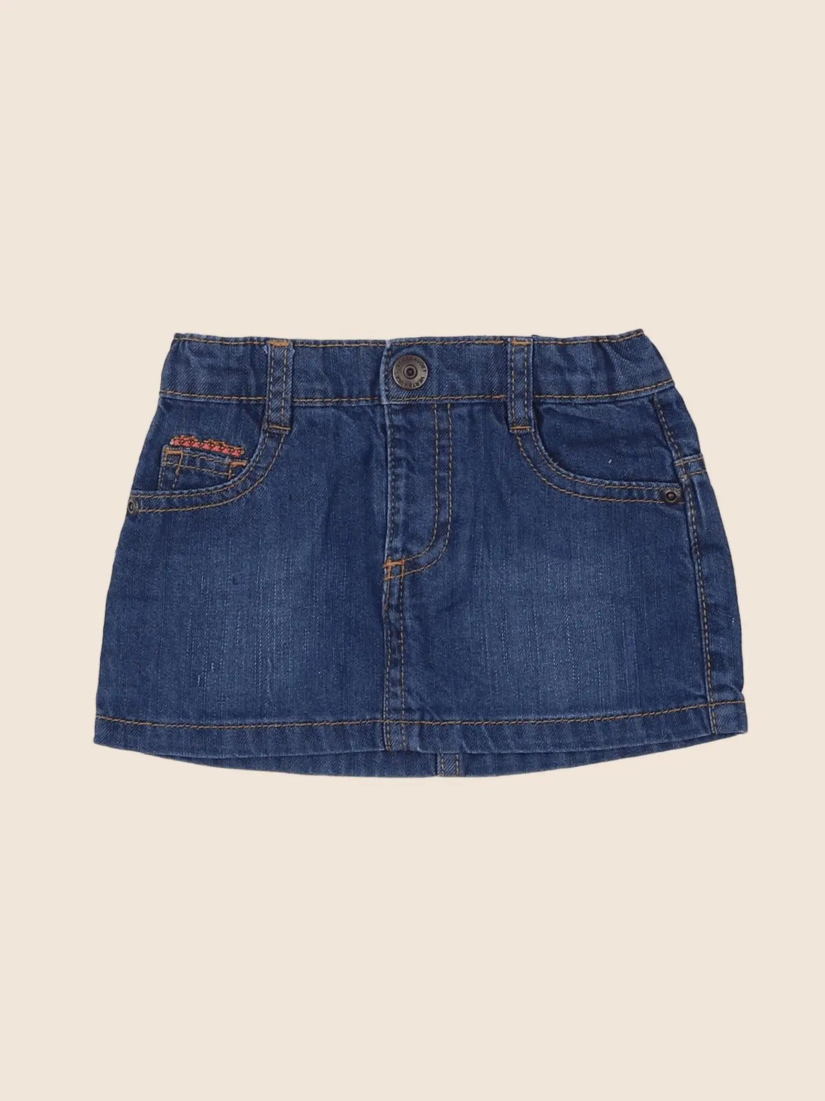 Vertbaudet - jupe bleu - 12 mois