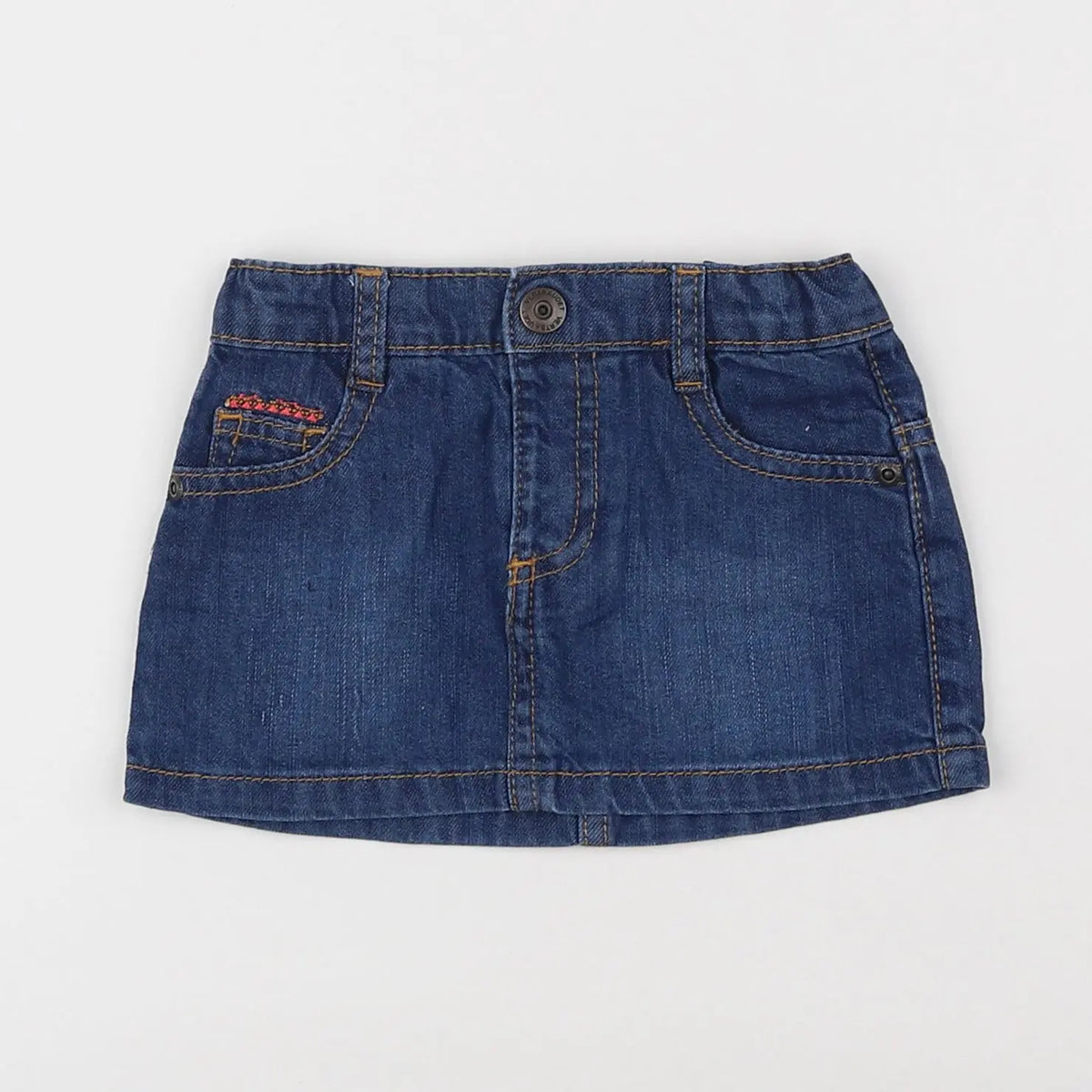 Vertbaudet - jupe bleu - 12 mois