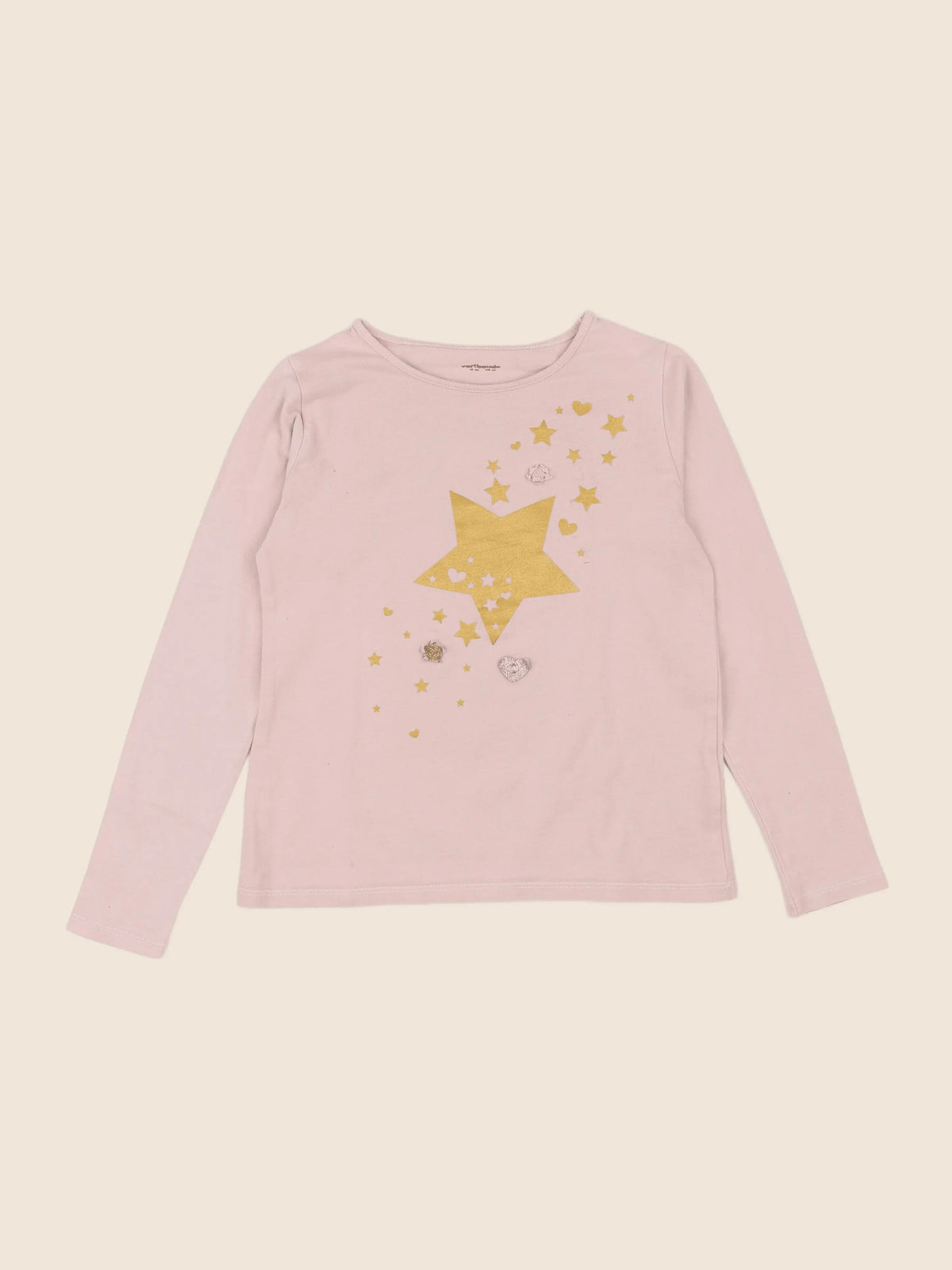 Vertbaudet - tee-shirt rose - 10 ans