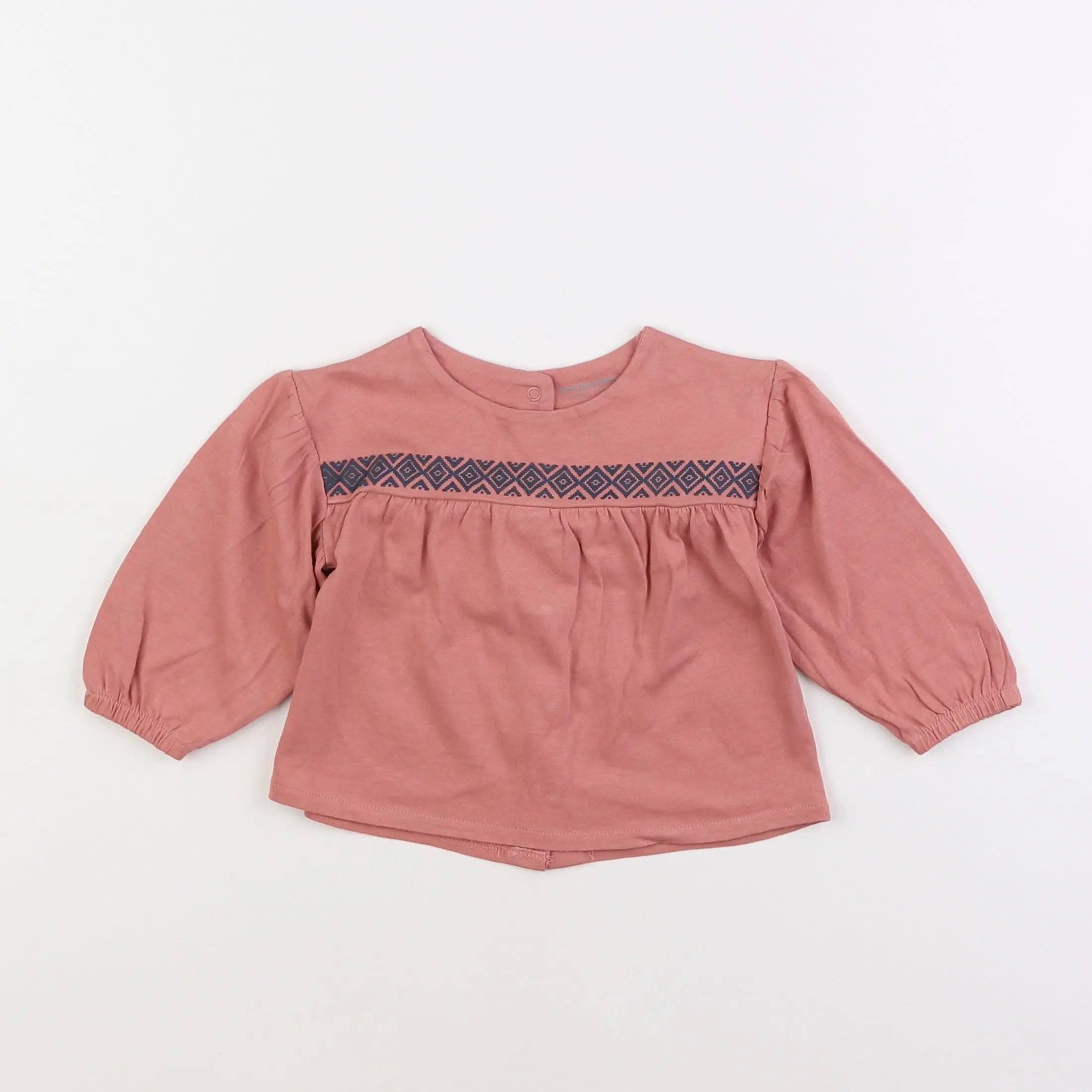 Vertbaudet - tee-shirt rose - 9 mois