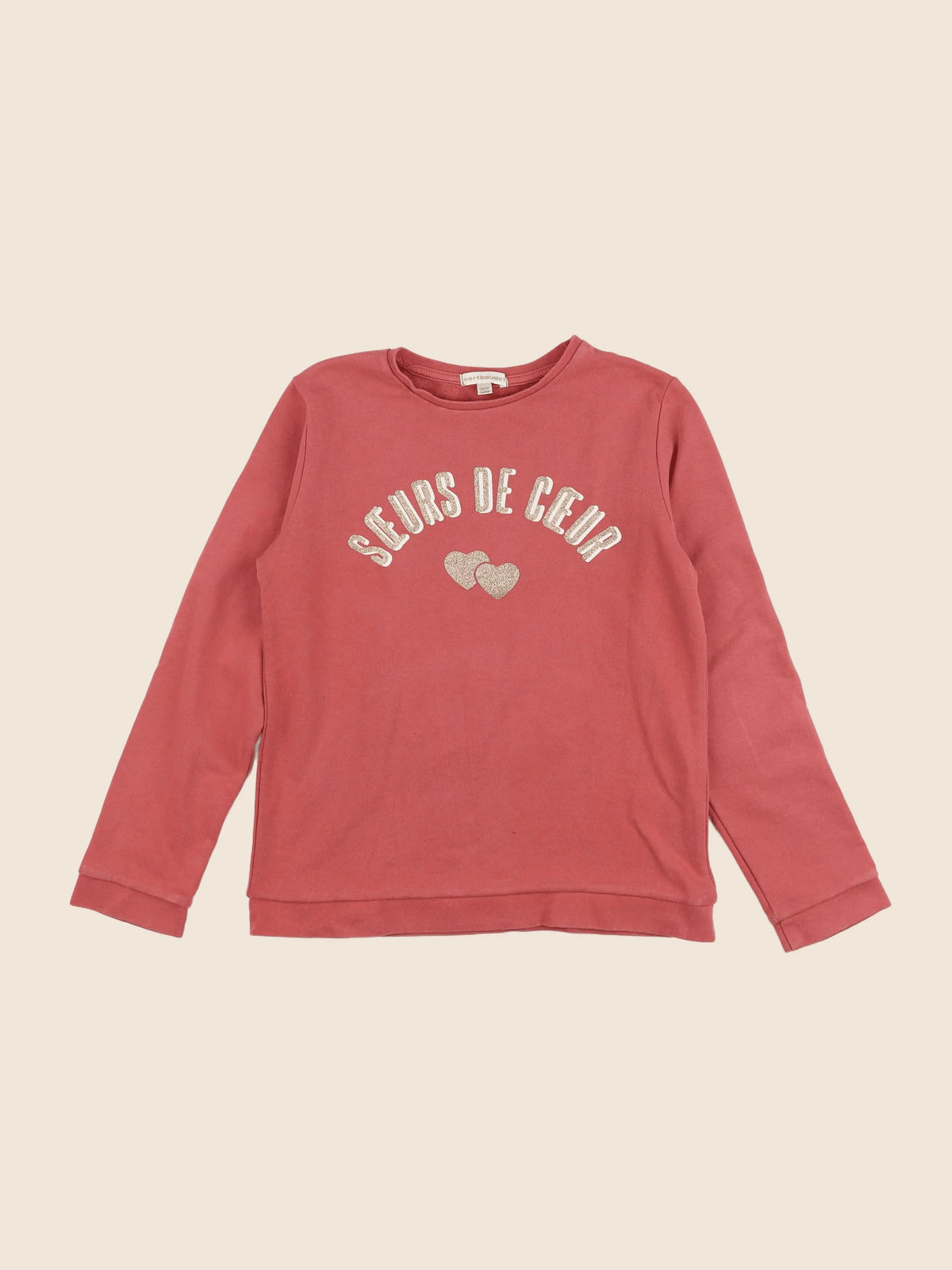Vertbaudet - sweat rose - 12 ans