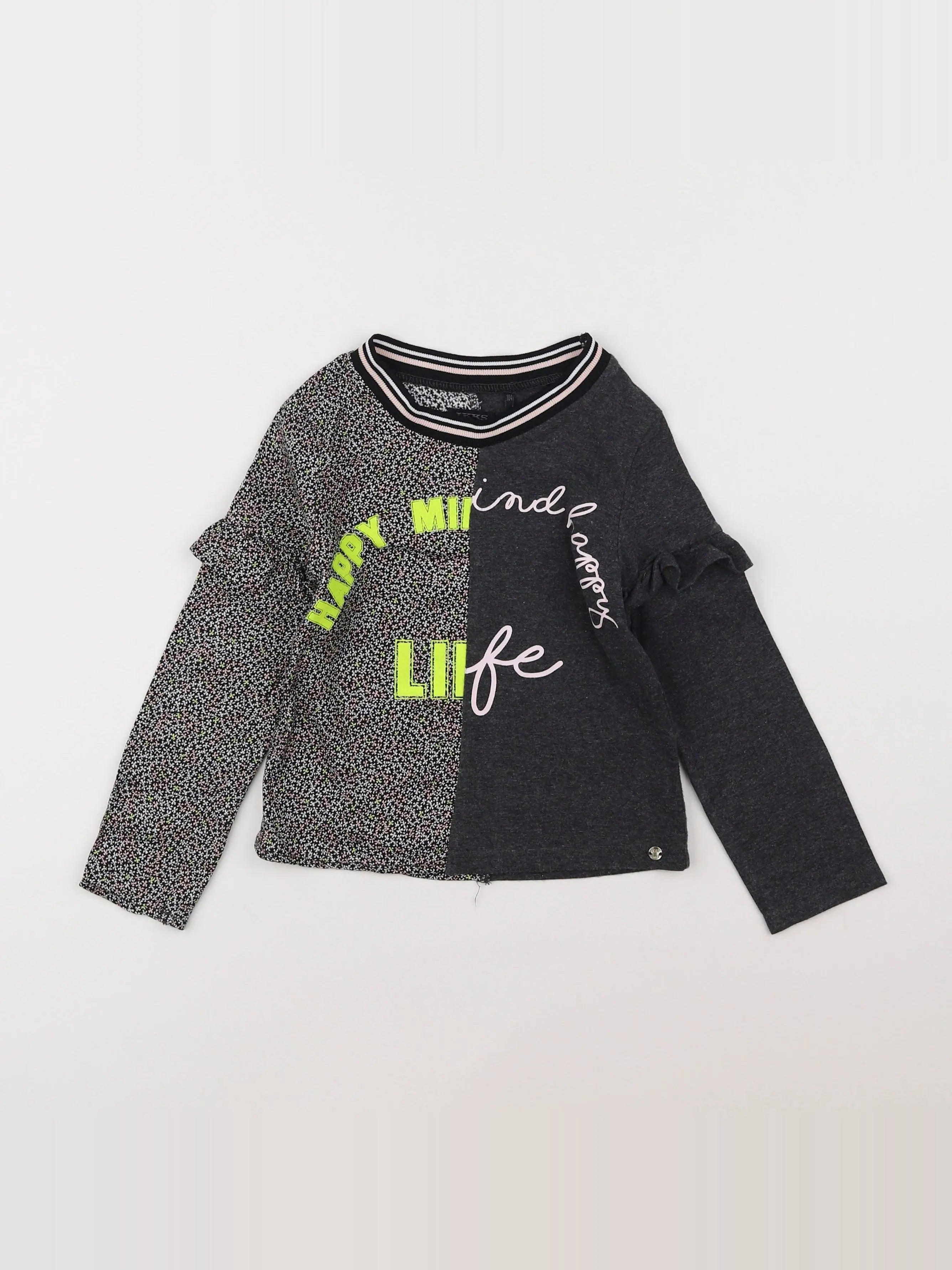 IKKS - tee-shirt gris - 4 ans