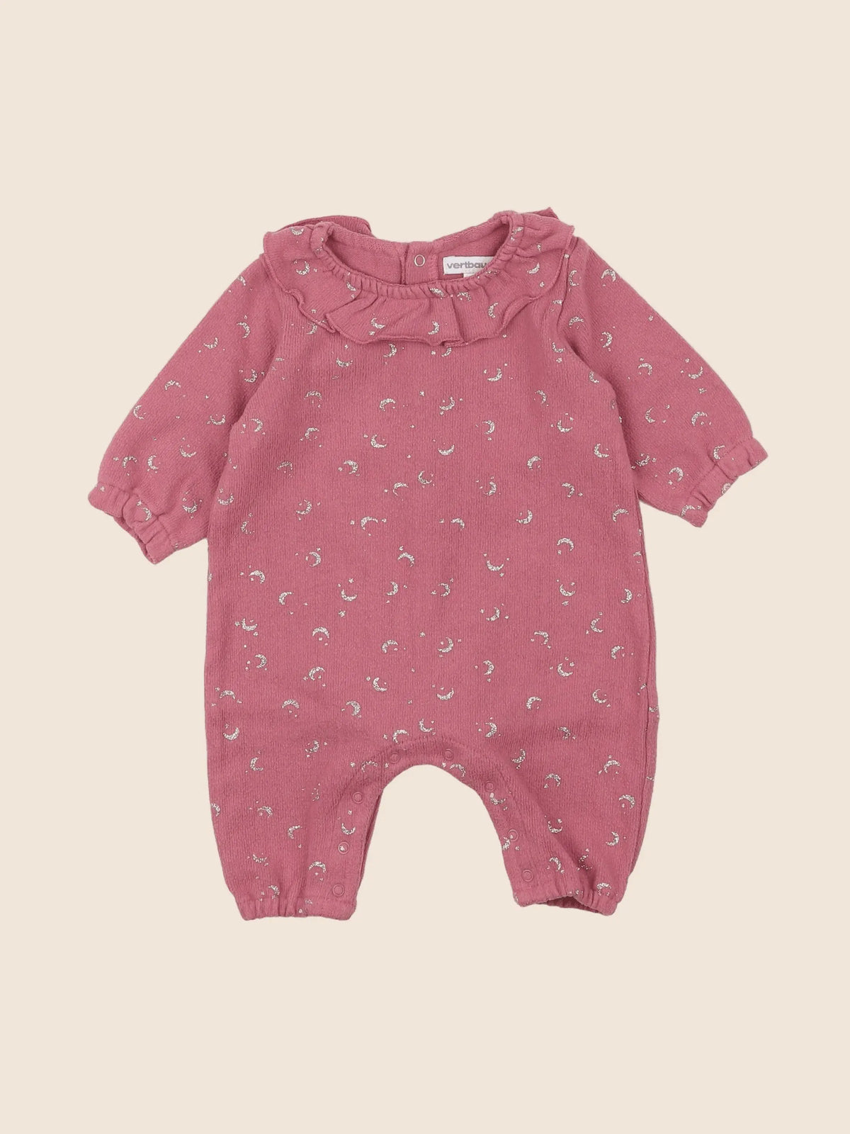 Vertbaudet - combinaison rose - 3 mois