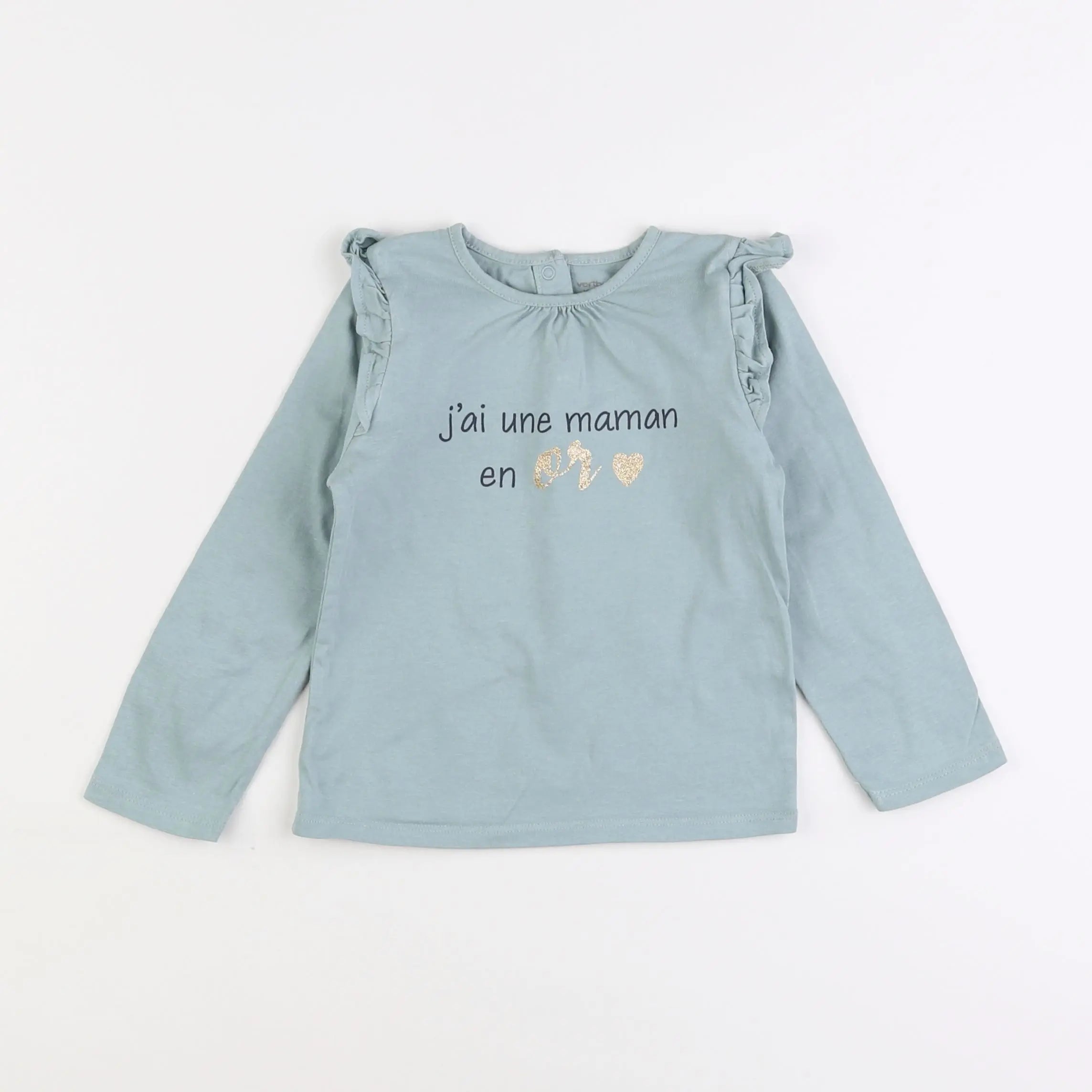Vertbaudet - tee-shirt vert - 3 ans