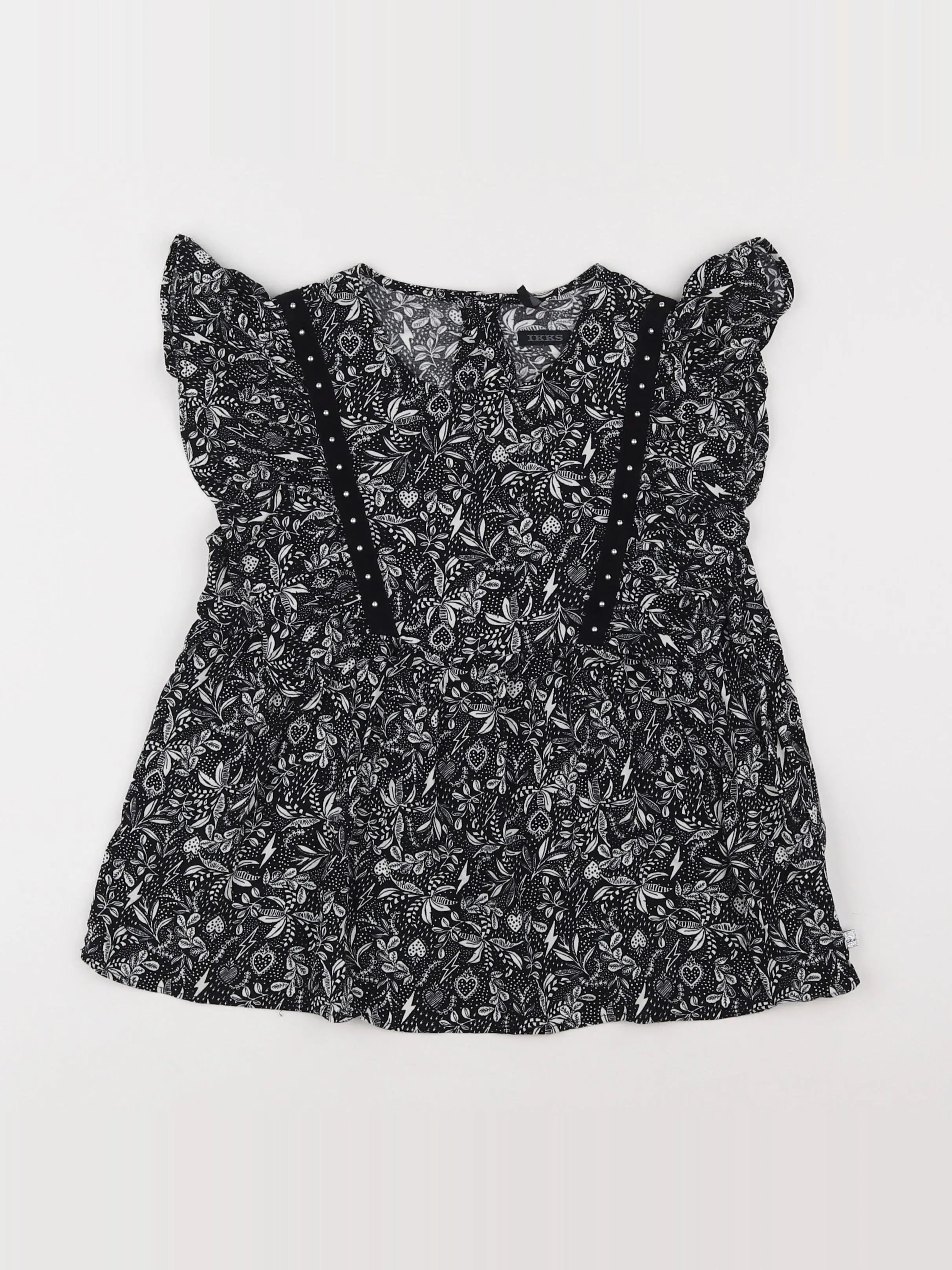 IKKS - blouse noir - 10 ans