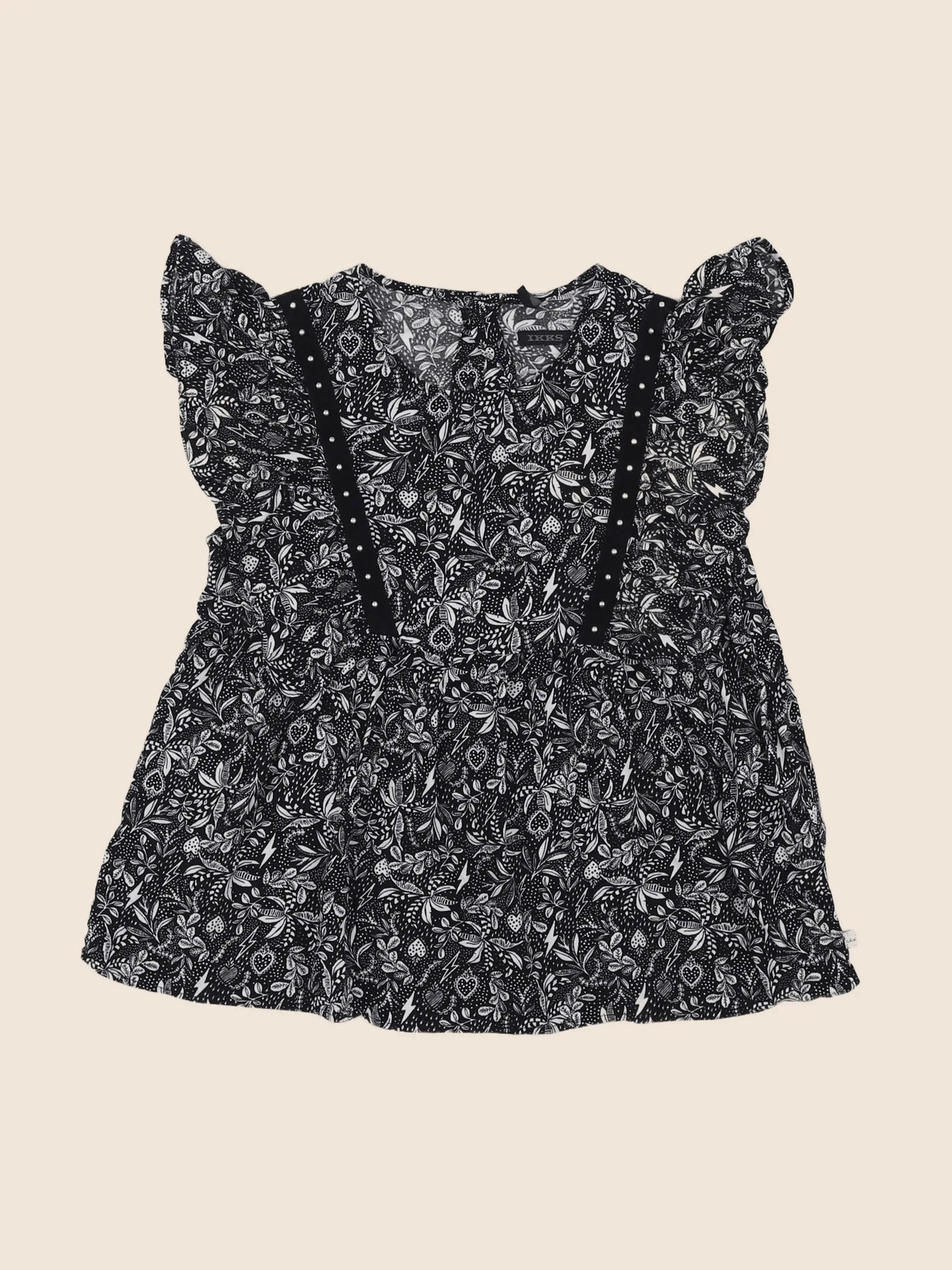 IKKS - blouse noir - 10 ans