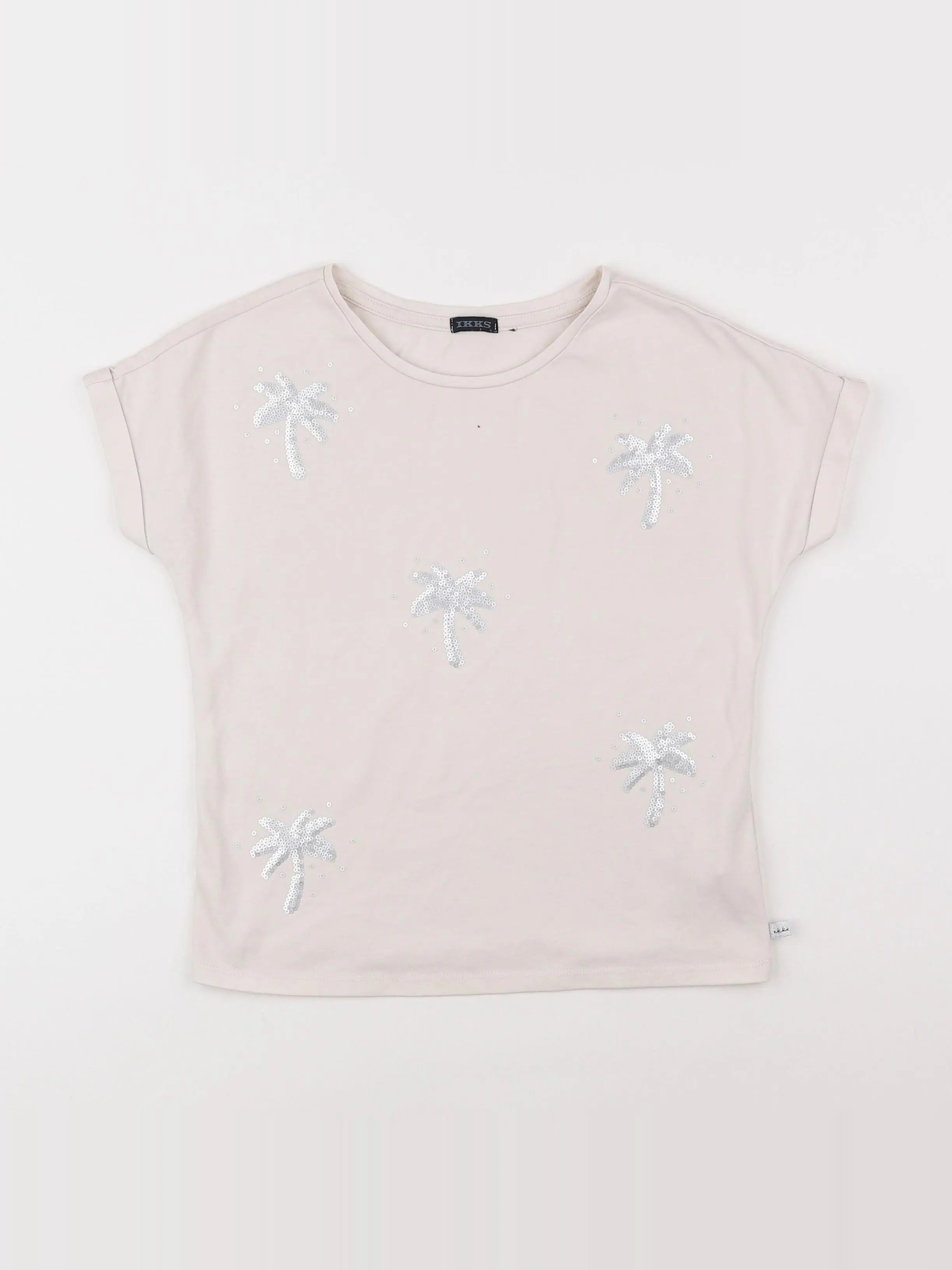 IKKS - tee-shirt blanc - 10 ans