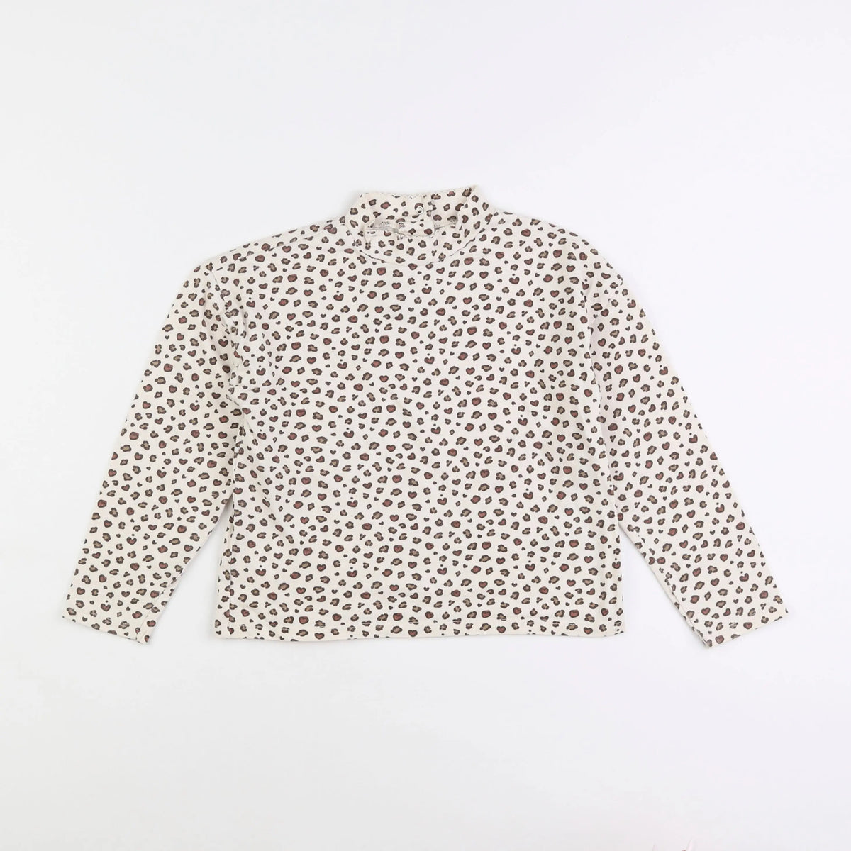 Vertbaudet - tee-shirt beige, marron - 8 ans