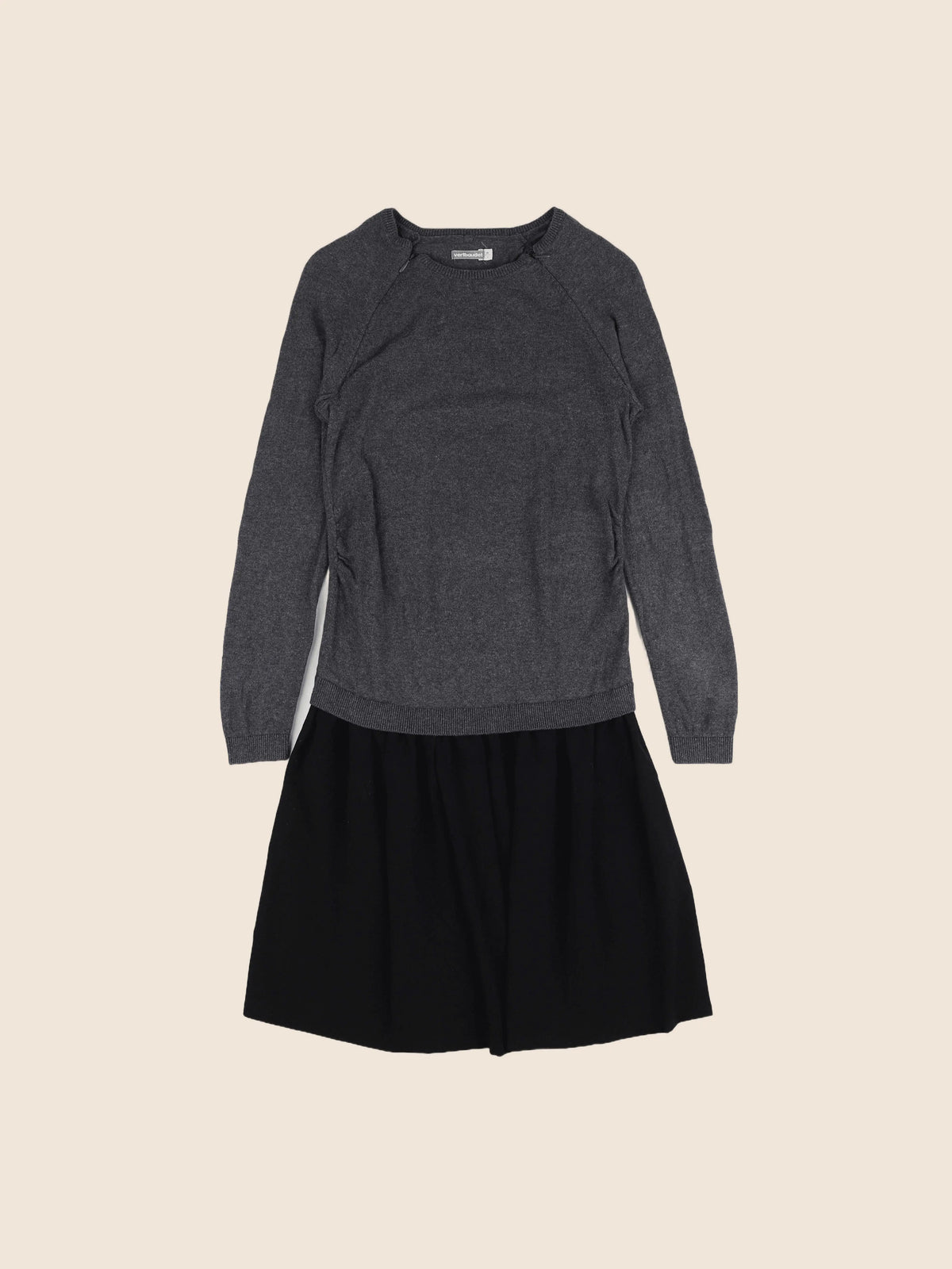 Vertbaudet - robe grossesse gris - 34 à 36