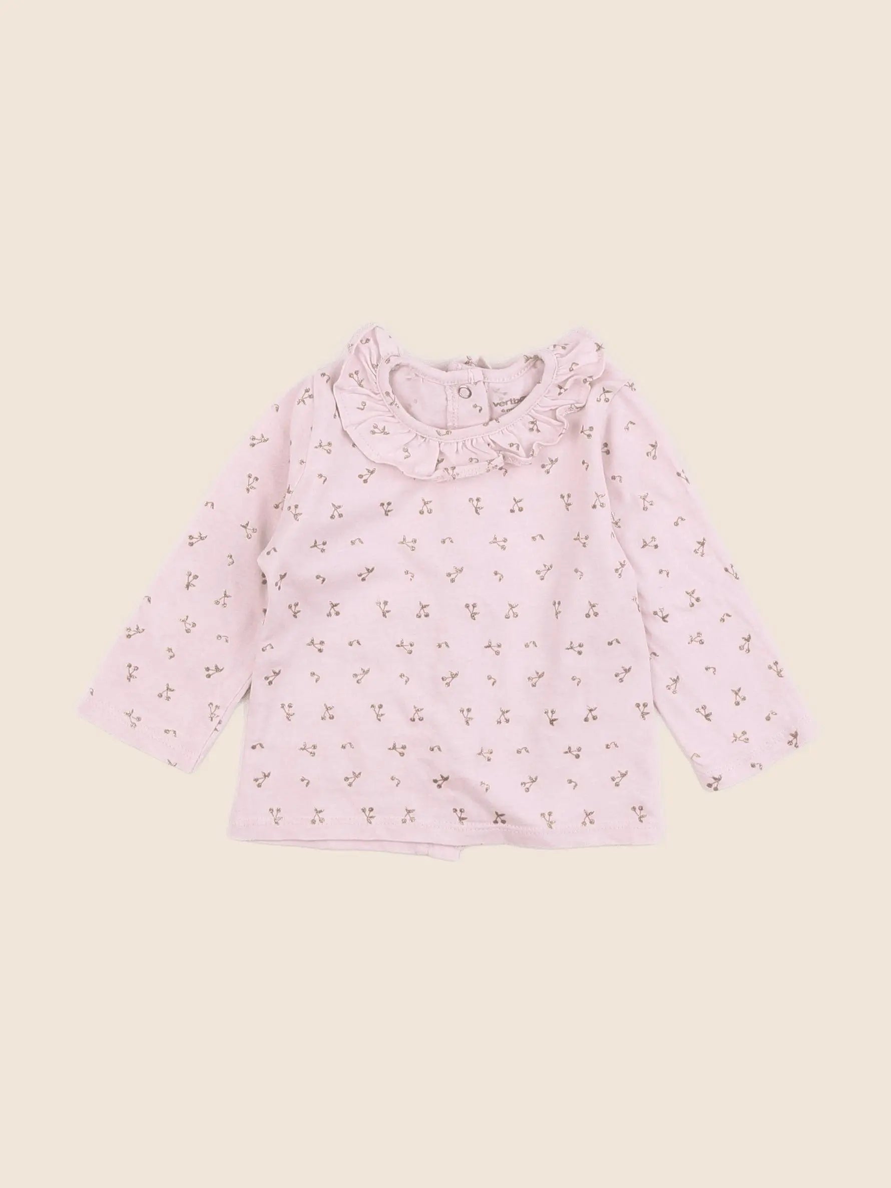 Vertbaudet - tee-shirt rose - 6 mois