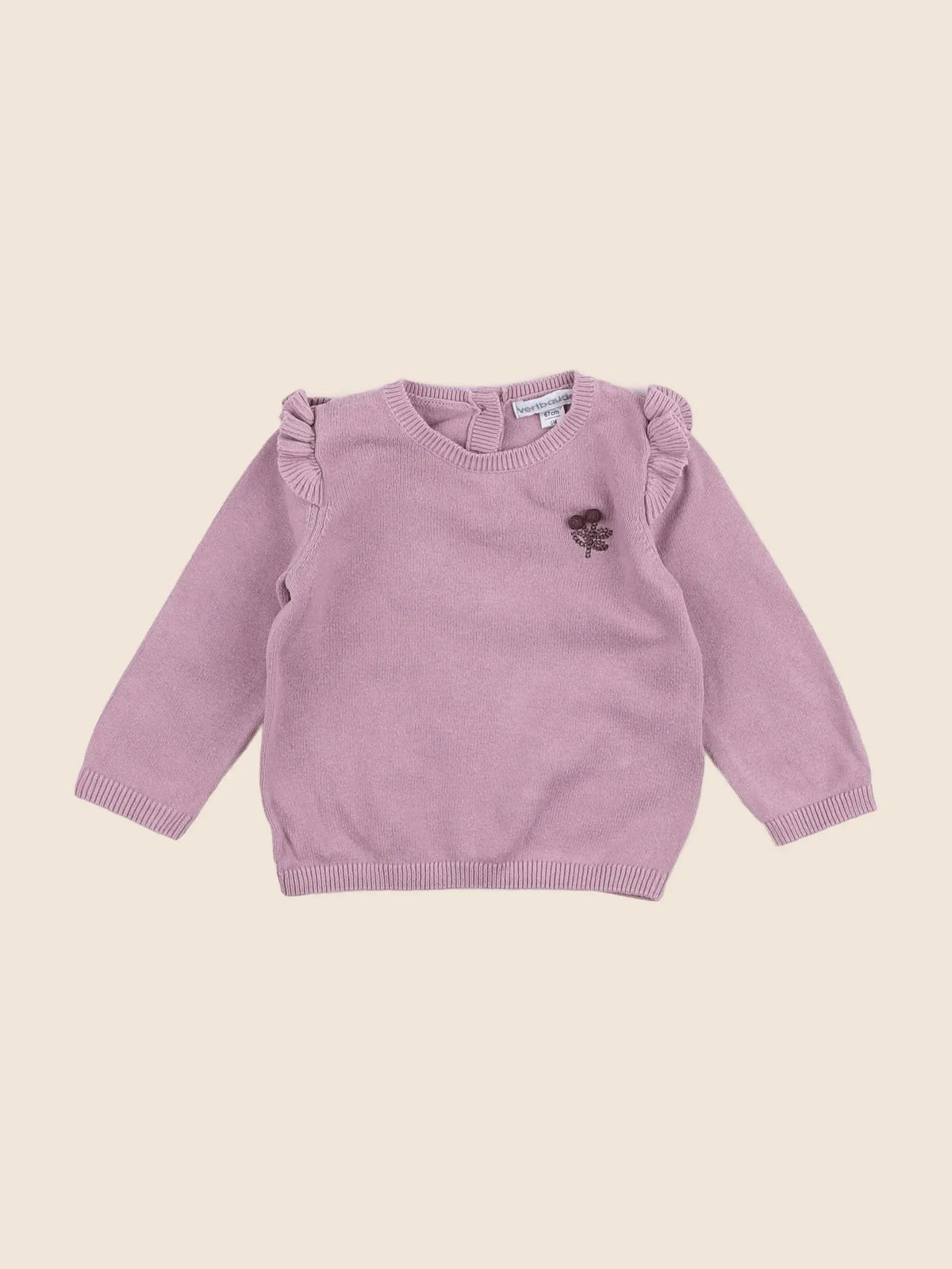 Vertbaudet - pull rose - 6 mois