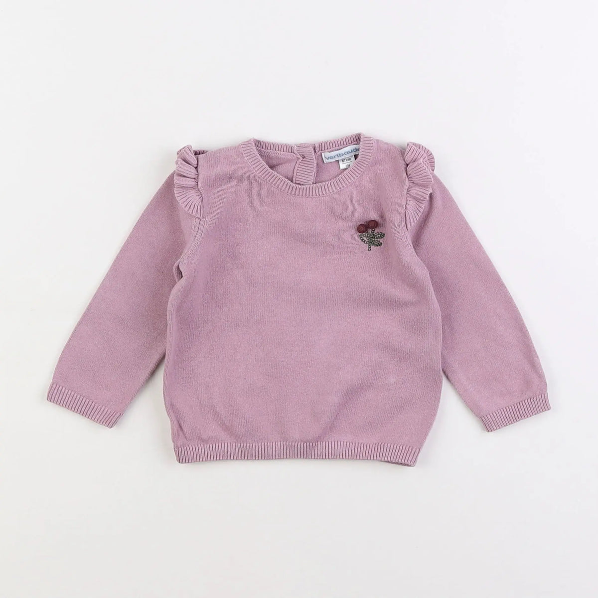 Vertbaudet - pull rose - 6 mois