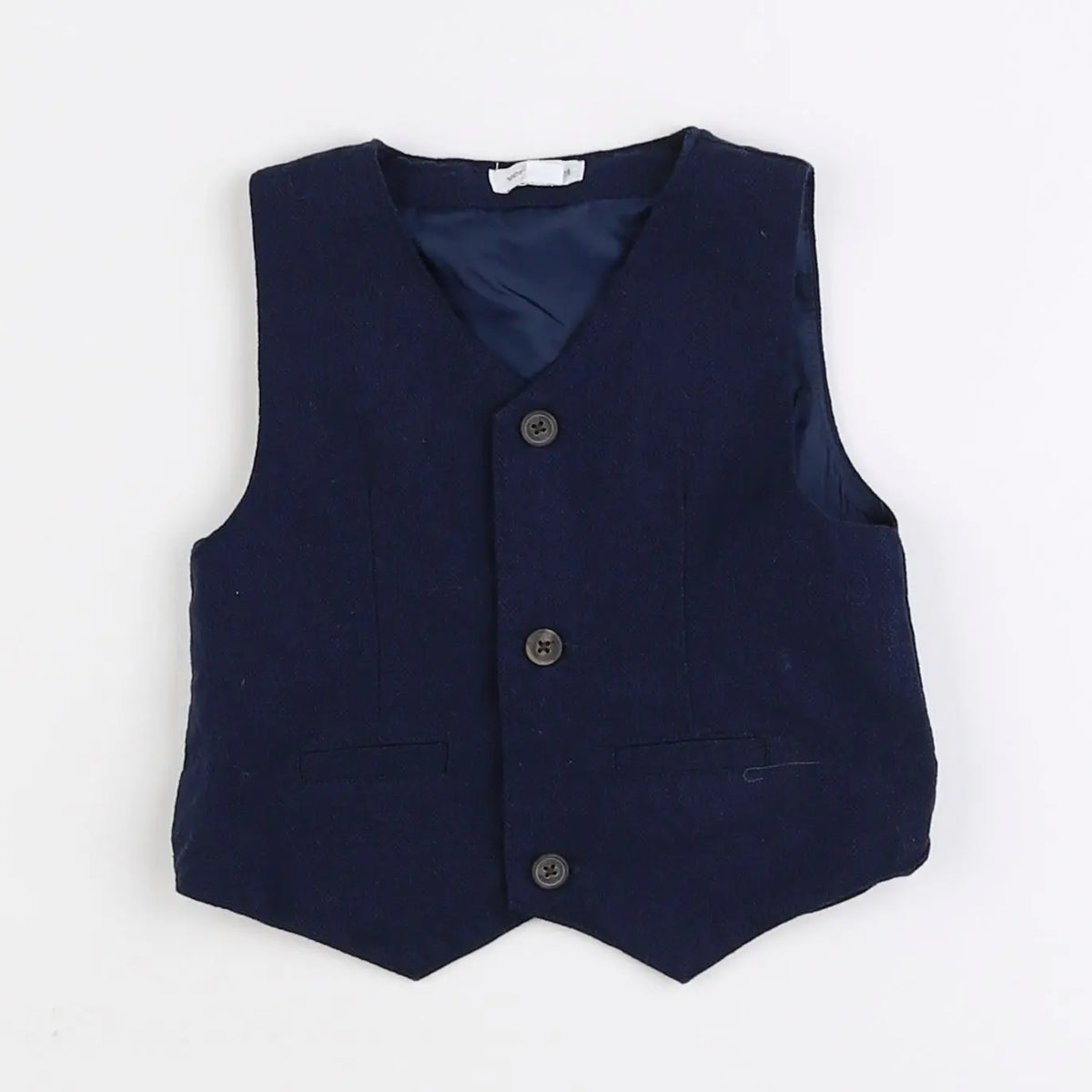 Vertbaudet - gilet bleu - 9 mois